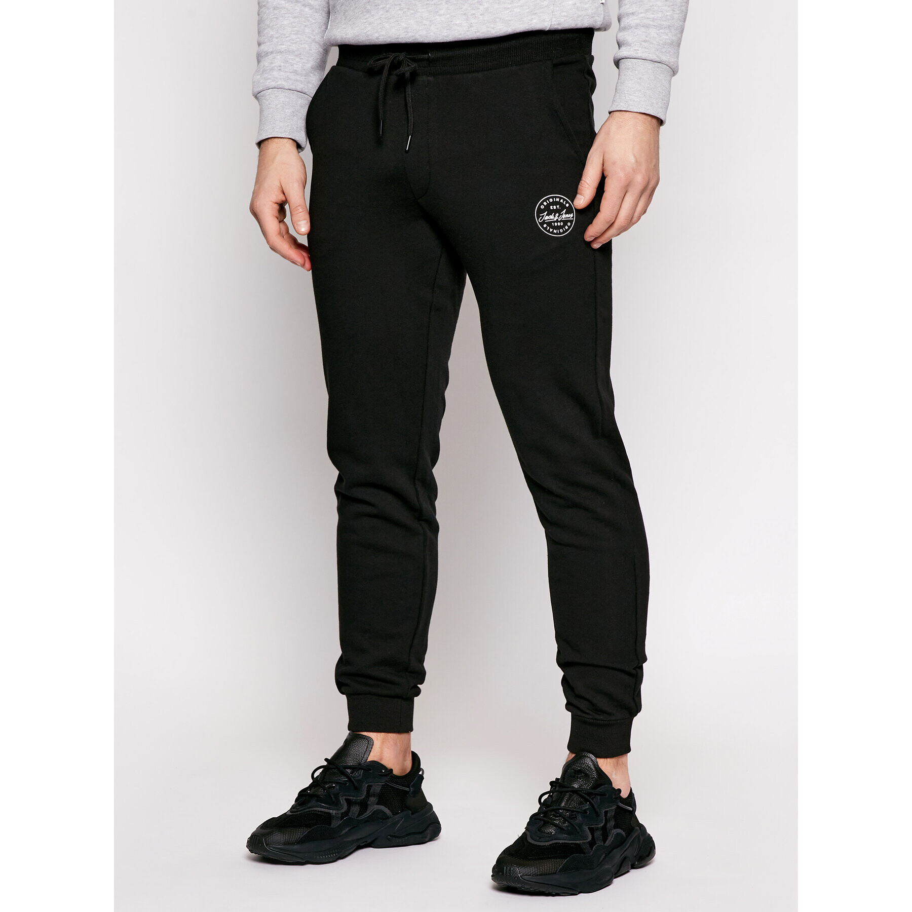 Jack&Jones Teplákové kalhoty Gordon 12165322 Černá Regular Fit - Pepit.cz