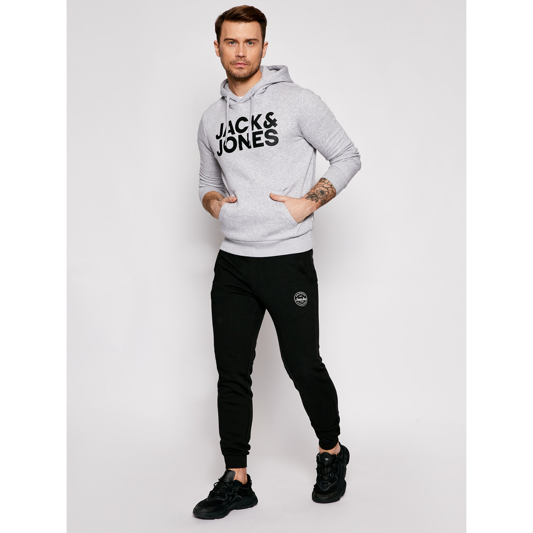 Jack&Jones Teplákové kalhoty Gordon 12165322 Černá Regular Fit - Pepit.cz