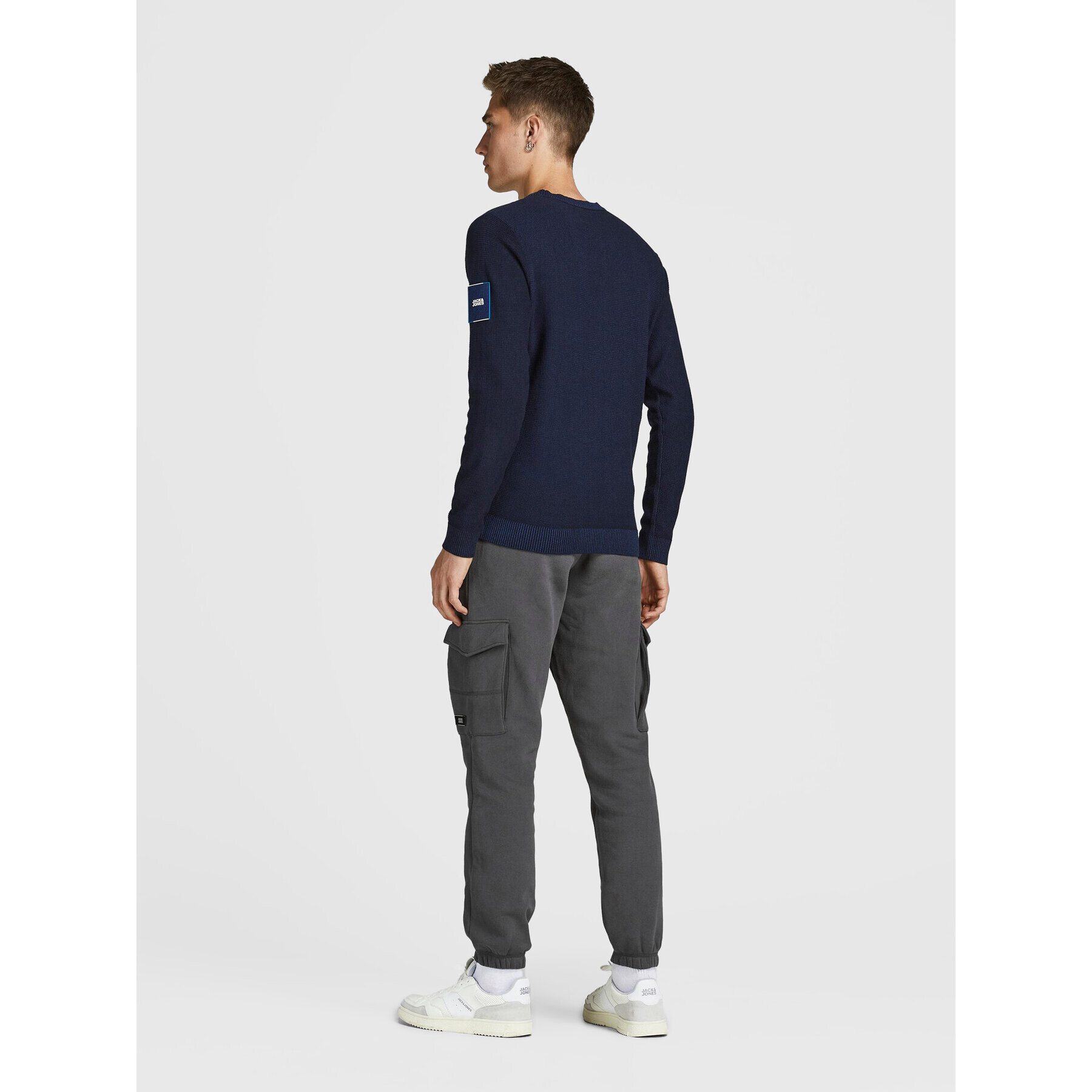 Jack&Jones Teplákové kalhoty Gordon 12195583 Šedá Regular Fit - Pepit.cz