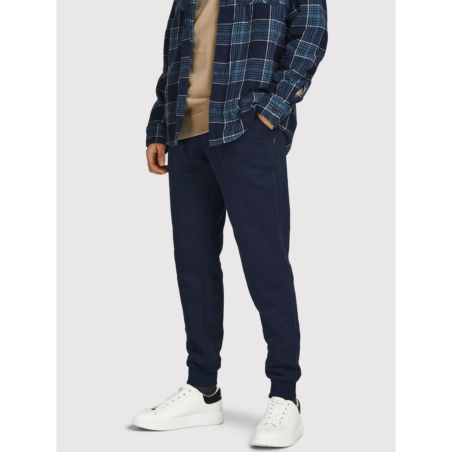 Jack&Jones Teplákové kalhoty Gordon 12195726 Tmavomodrá Regular Fit - Pepit.cz