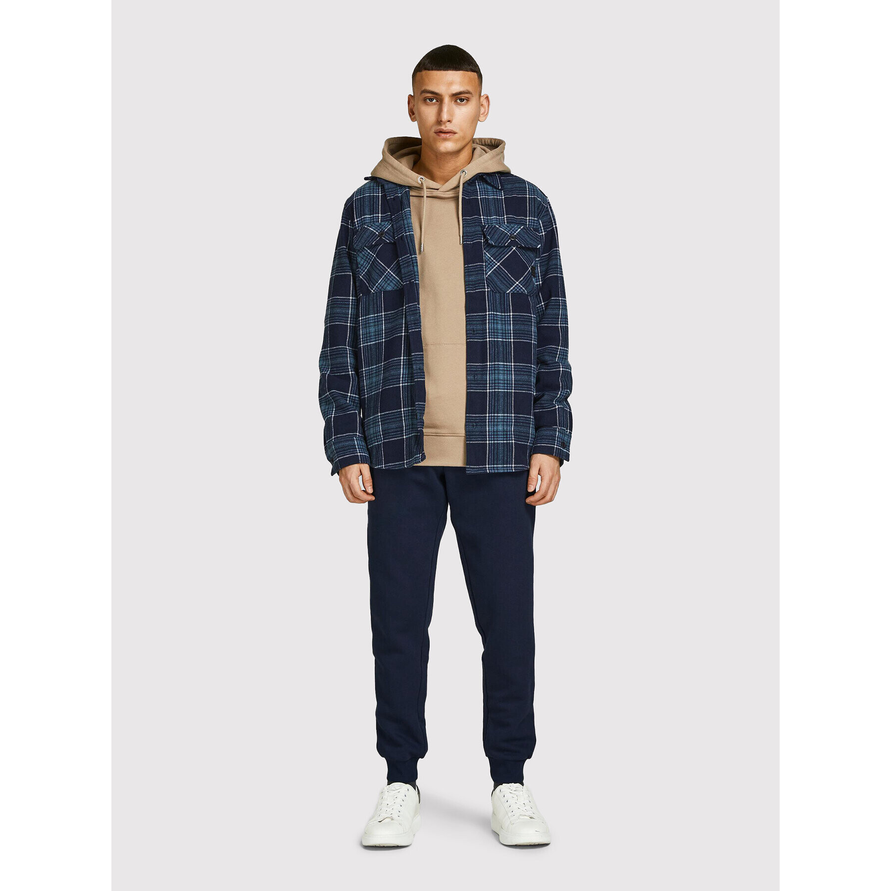 Jack&Jones Teplákové kalhoty Gordon 12195726 Tmavomodrá Regular Fit - Pepit.cz