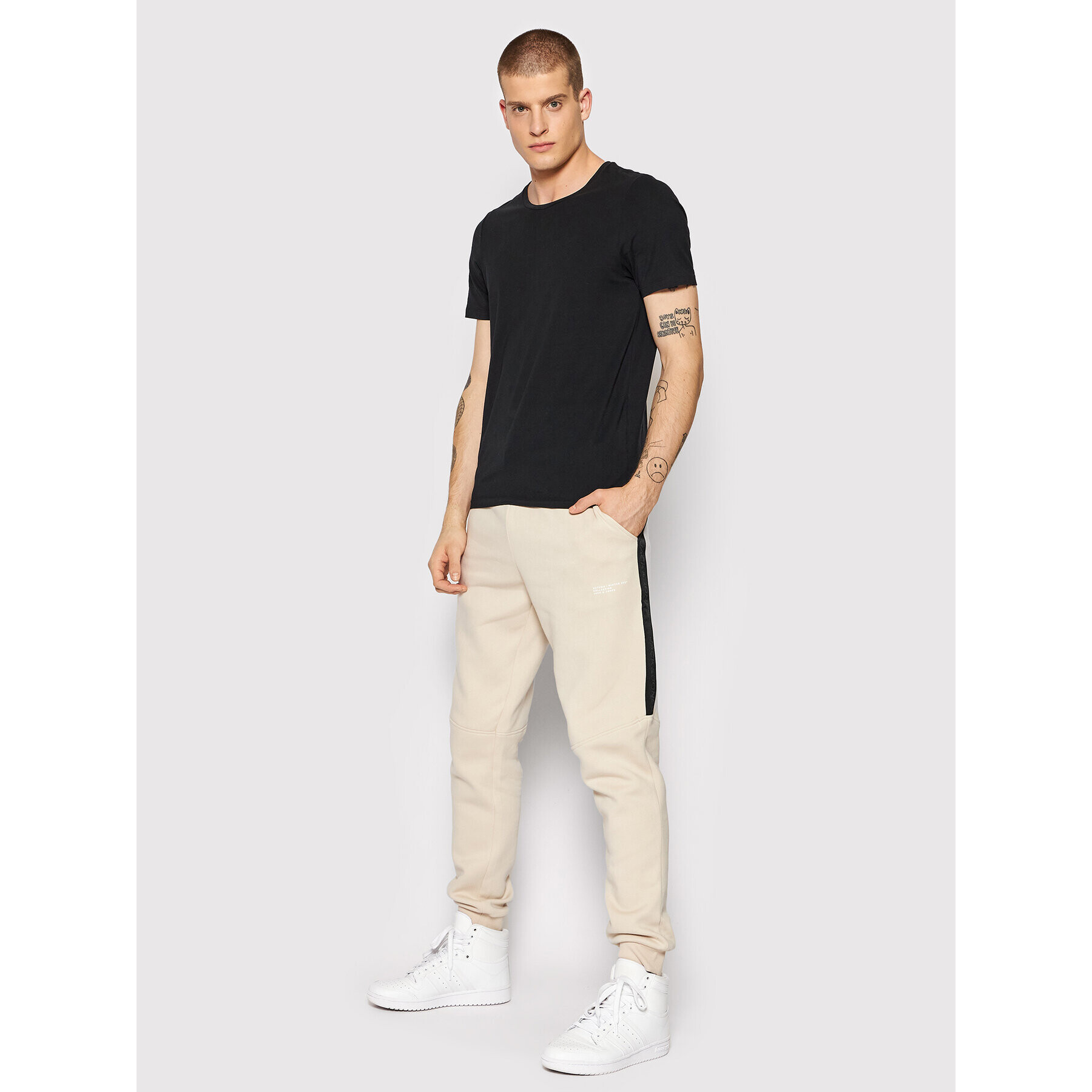 Jack&Jones Teplákové kalhoty Gordon 12198565 Béžová Regular Fit - Pepit.cz