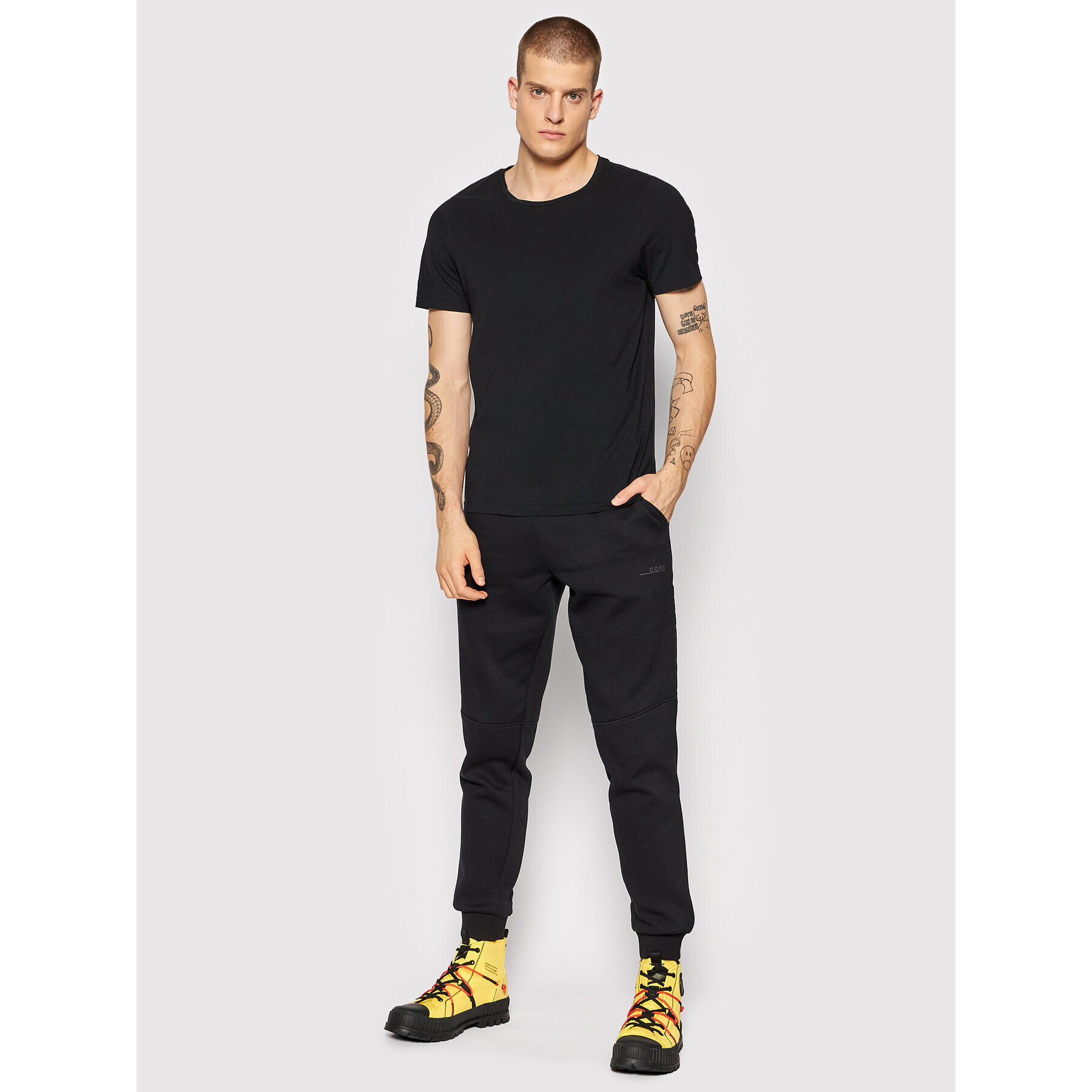 Jack&Jones Teplákové kalhoty Gordon 12198565 Černá Regular Fit - Pepit.cz