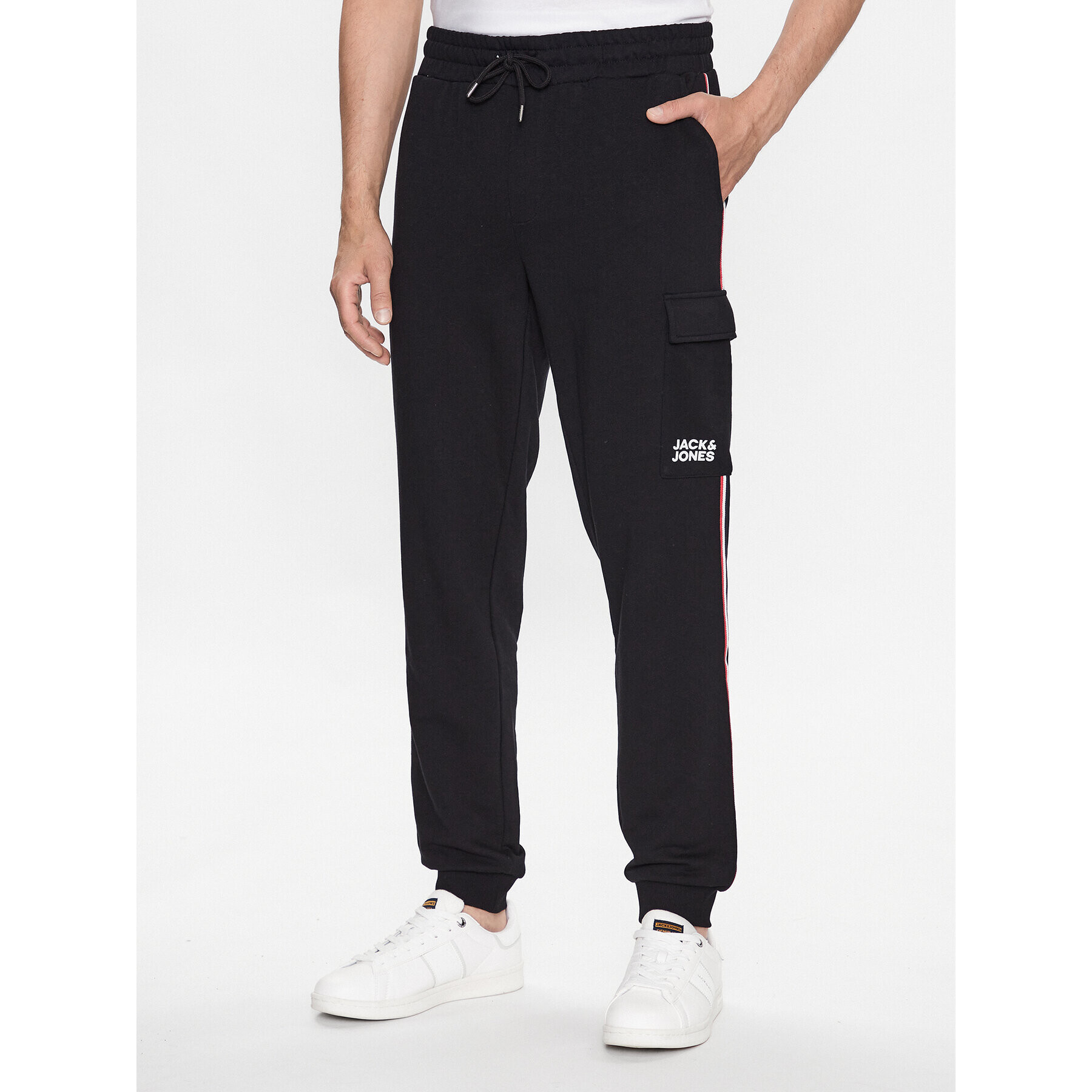 Jack&Jones Teplákové kalhoty Gordon 12225164 Černá Regular Fit - Pepit.cz