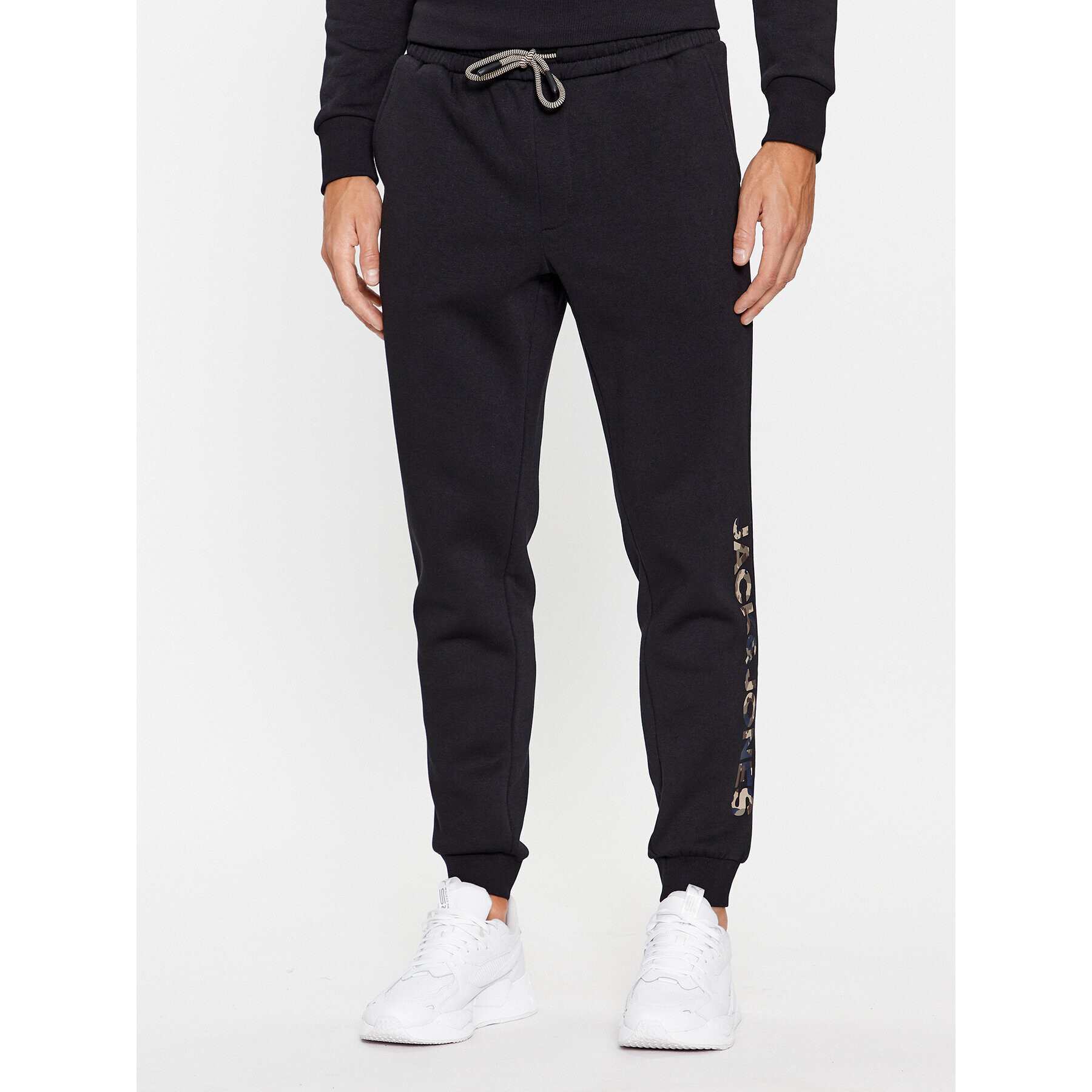 Jack&Jones Teplákové kalhoty Gordon 12236747 Černá Regular Fit - Pepit.cz