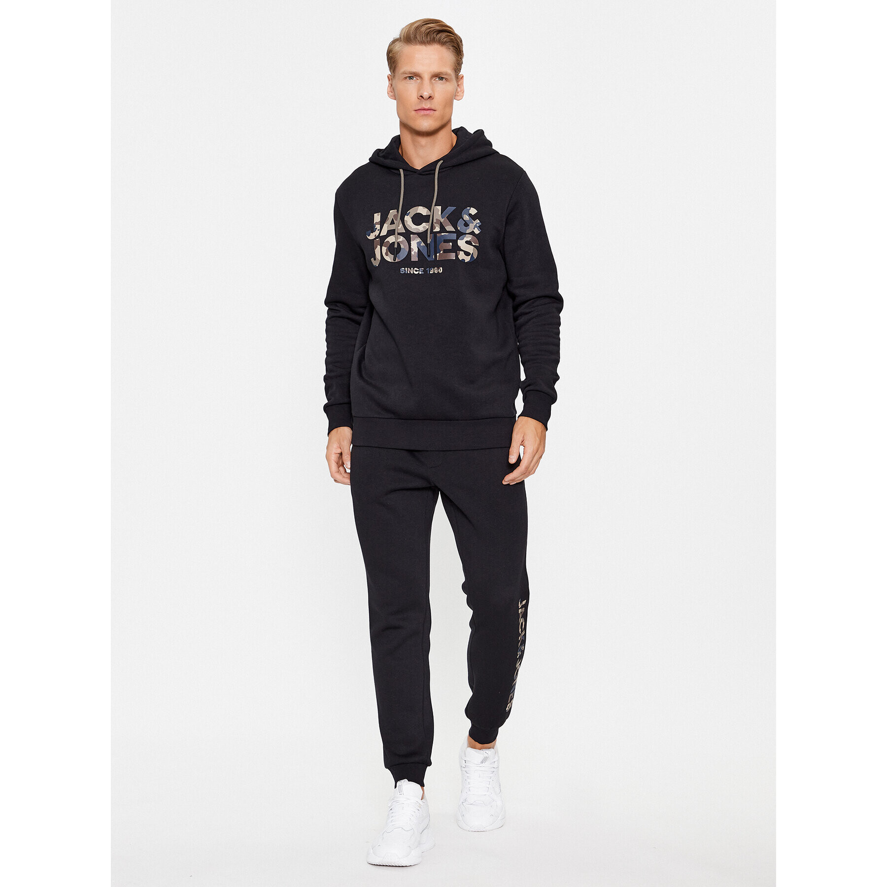 Jack&Jones Teplákové kalhoty Gordon 12236747 Černá Regular Fit - Pepit.cz