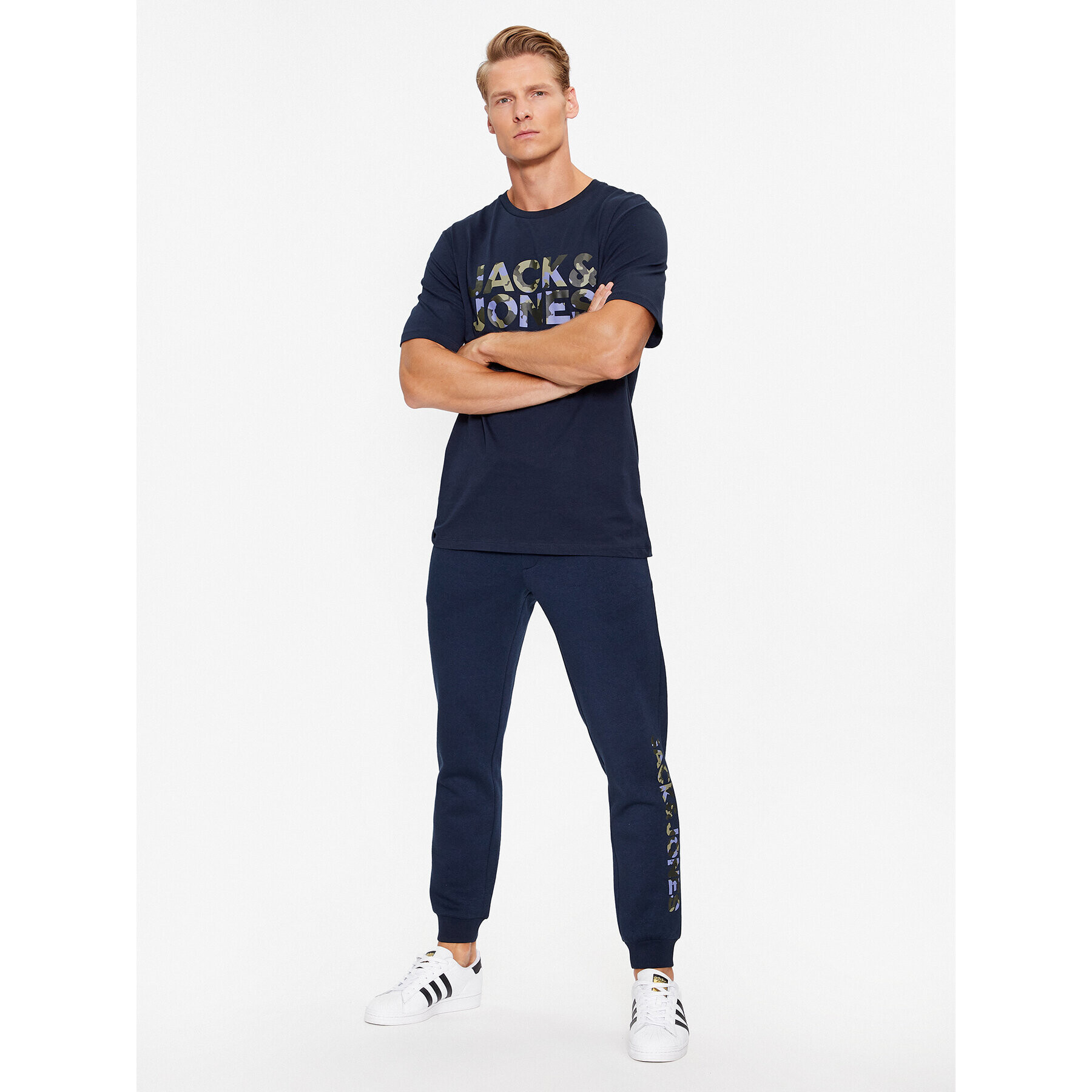 Jack&Jones Teplákové kalhoty Gordon 12236747 Tmavomodrá Regular Fit - Pepit.cz