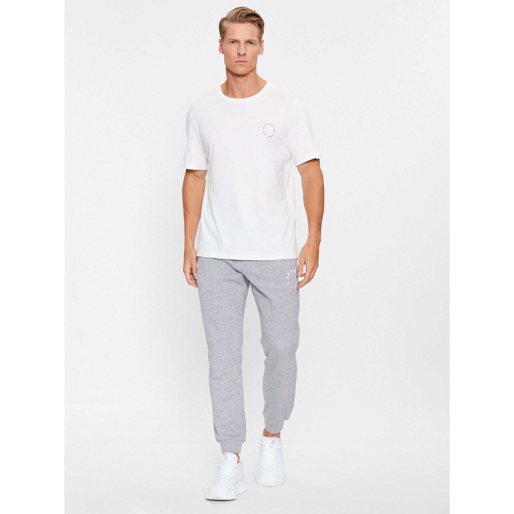 Jack&Jones Teplákové kalhoty Gordon 12242594 Šedá Regular Fit - Pepit.cz