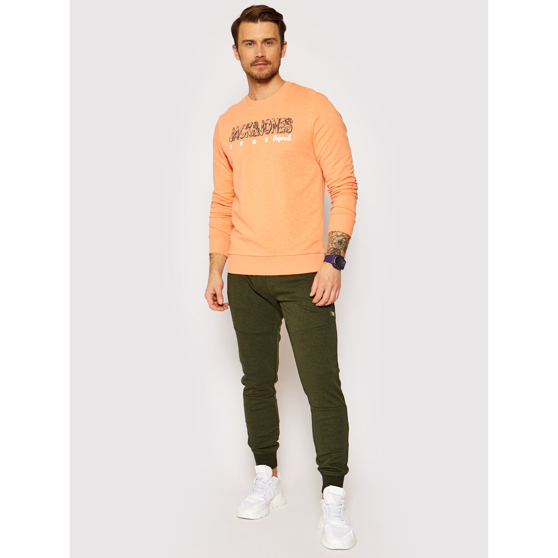 Jack&Jones Teplákové kalhoty Will Air Sweat Noos 12184970 Zelená Regular Fit - Pepit.cz