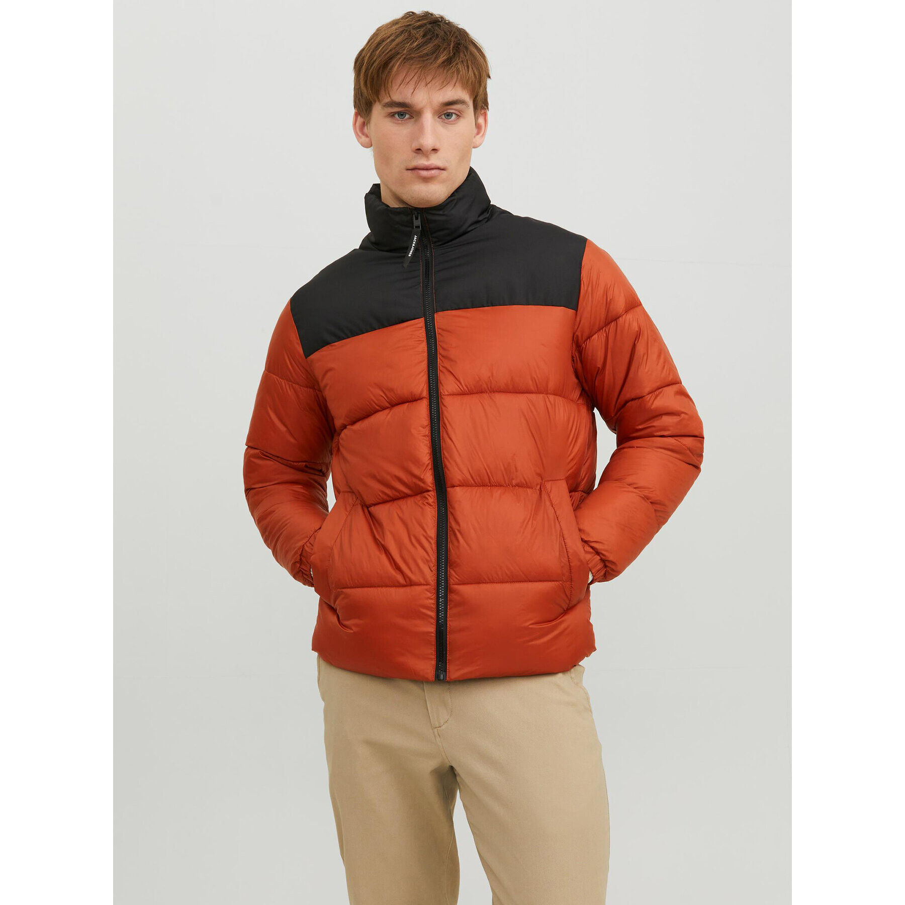 Jack&Jones Vatovaná bunda 12235860 Oranžová Regular Fit - Pepit.cz