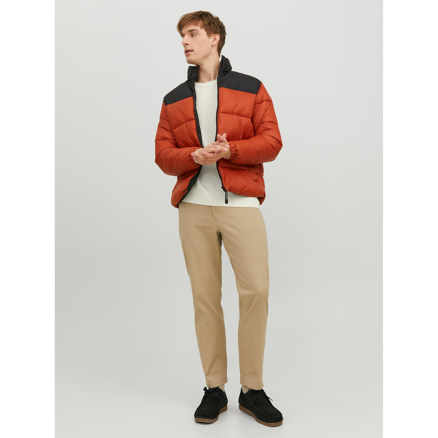 Jack&Jones Vatovaná bunda 12235860 Oranžová Regular Fit - Pepit.cz