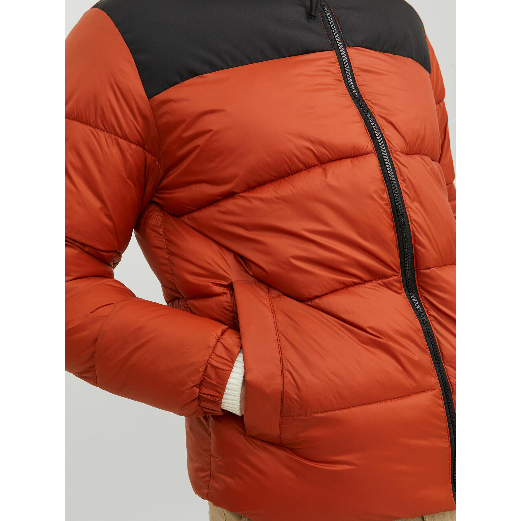 Jack&Jones Vatovaná bunda 12235860 Oranžová Regular Fit - Pepit.cz