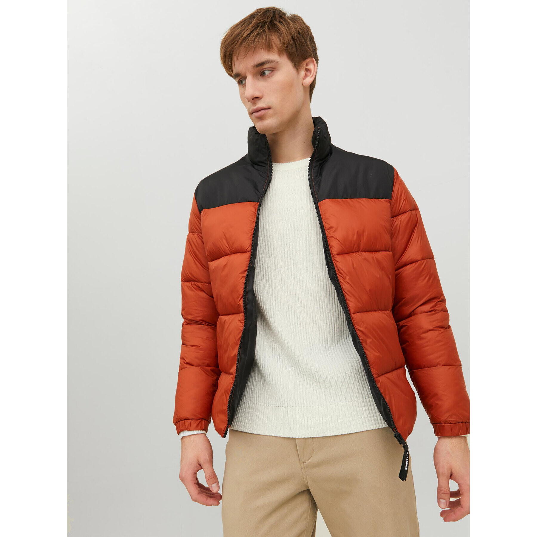 Jack&Jones Vatovaná bunda 12235860 Oranžová Regular Fit - Pepit.cz