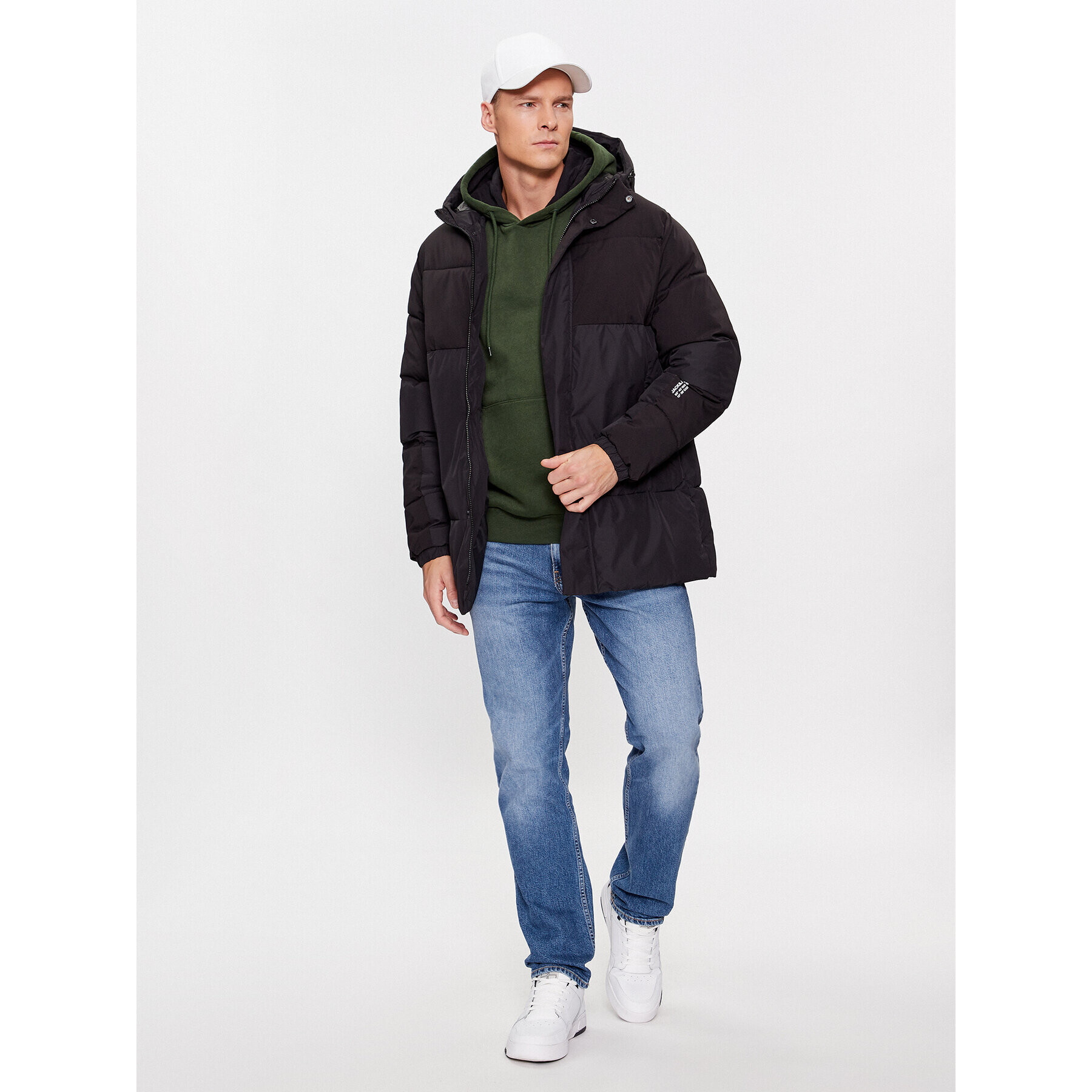 Jack&Jones Vatovaná bunda 12235870 Černá Regular Fit - Pepit.cz