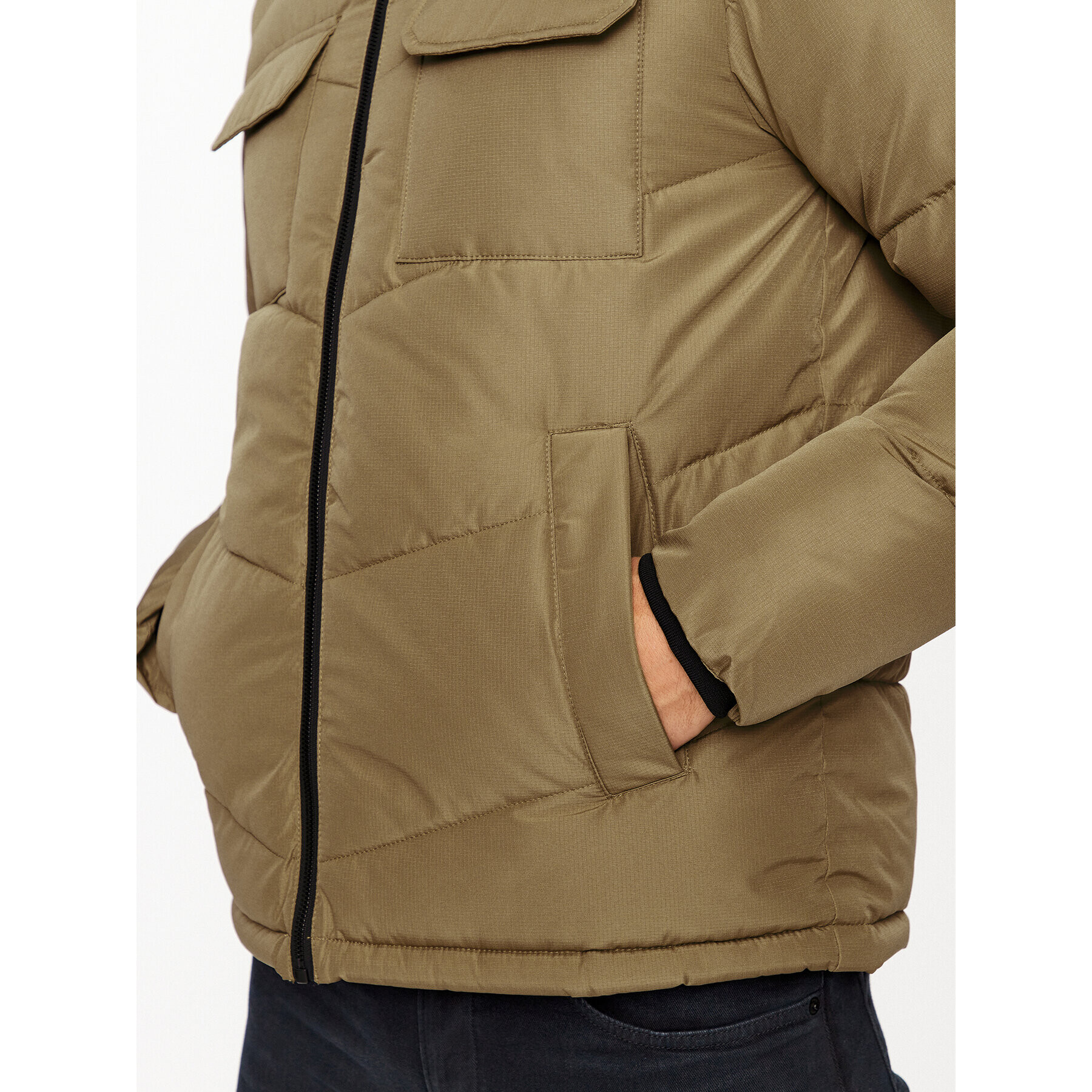 Jack&Jones Vatovaná bunda 12236044 Hnědá Regular Fit - Pepit.cz