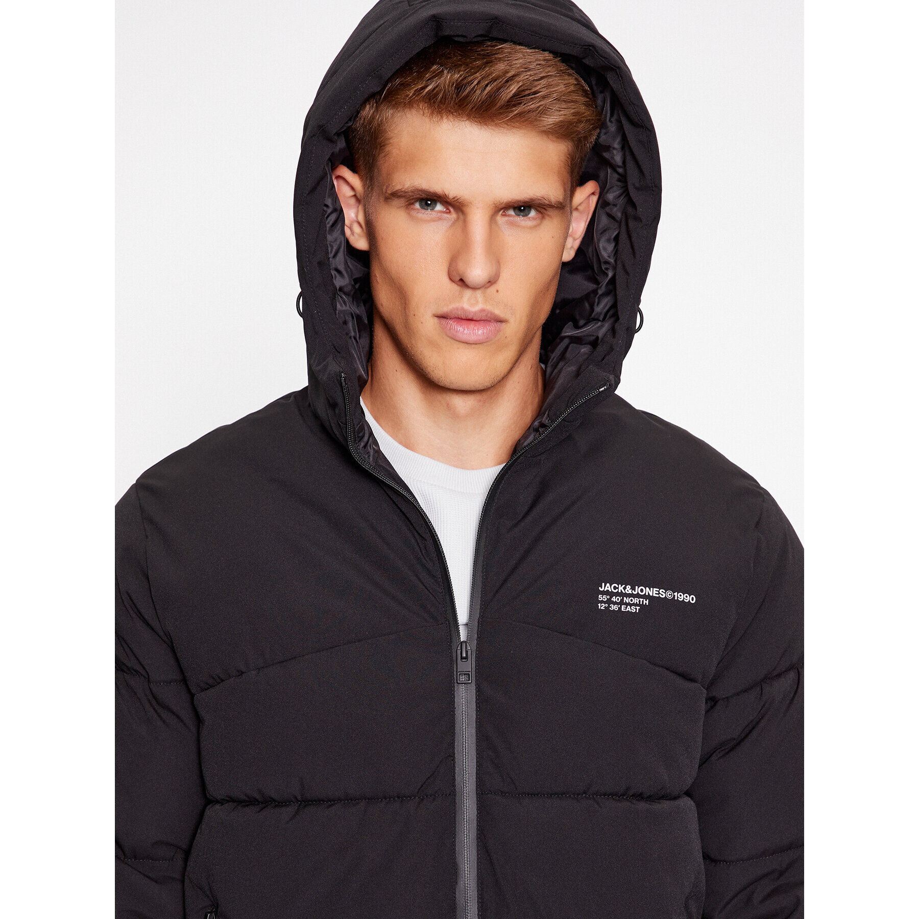 Jack&Jones Vatovaná bunda 12236065 Černá Regular Fit - Pepit.cz