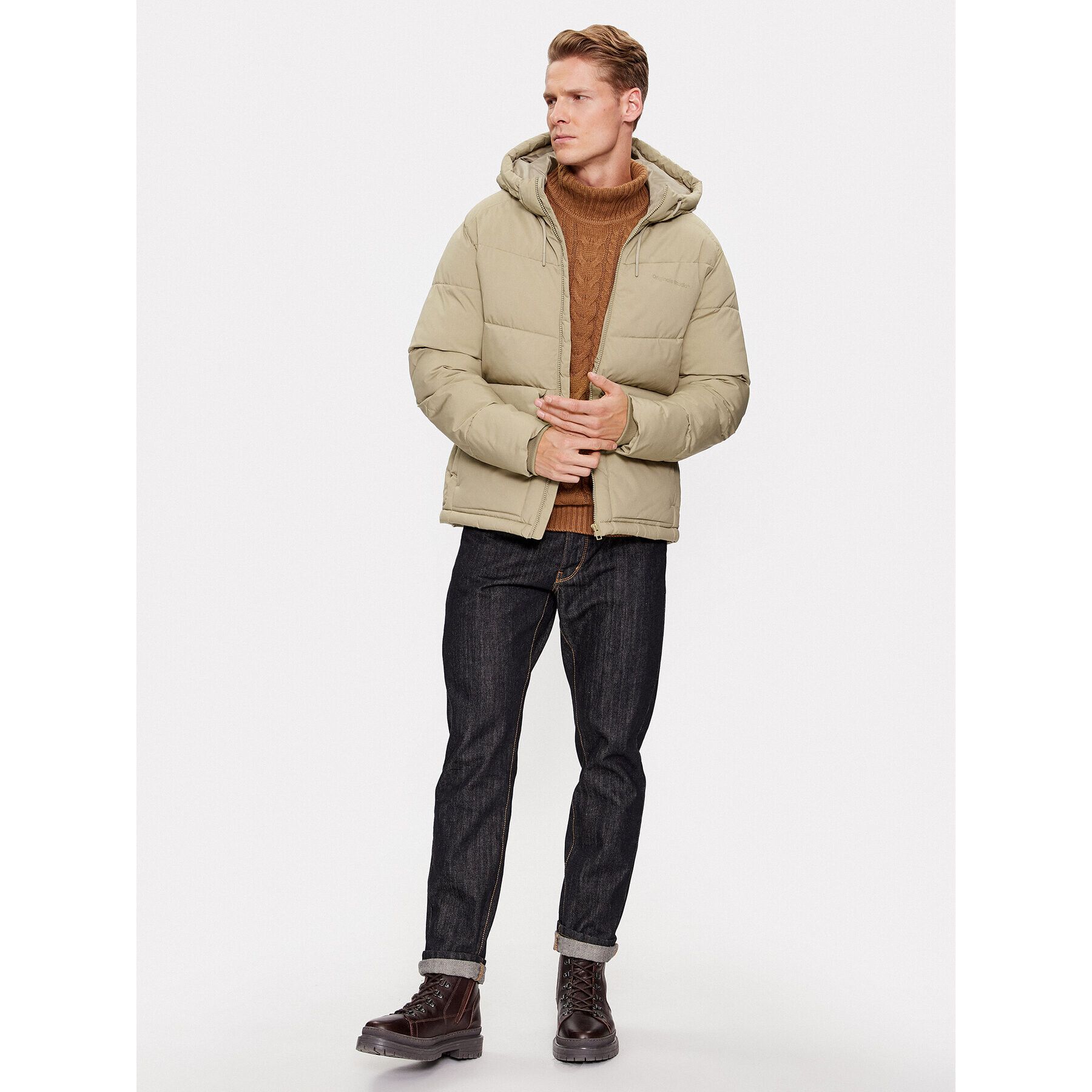 Jack&Jones Vatovaná bunda 12238849 Béžová Regular Fit - Pepit.cz