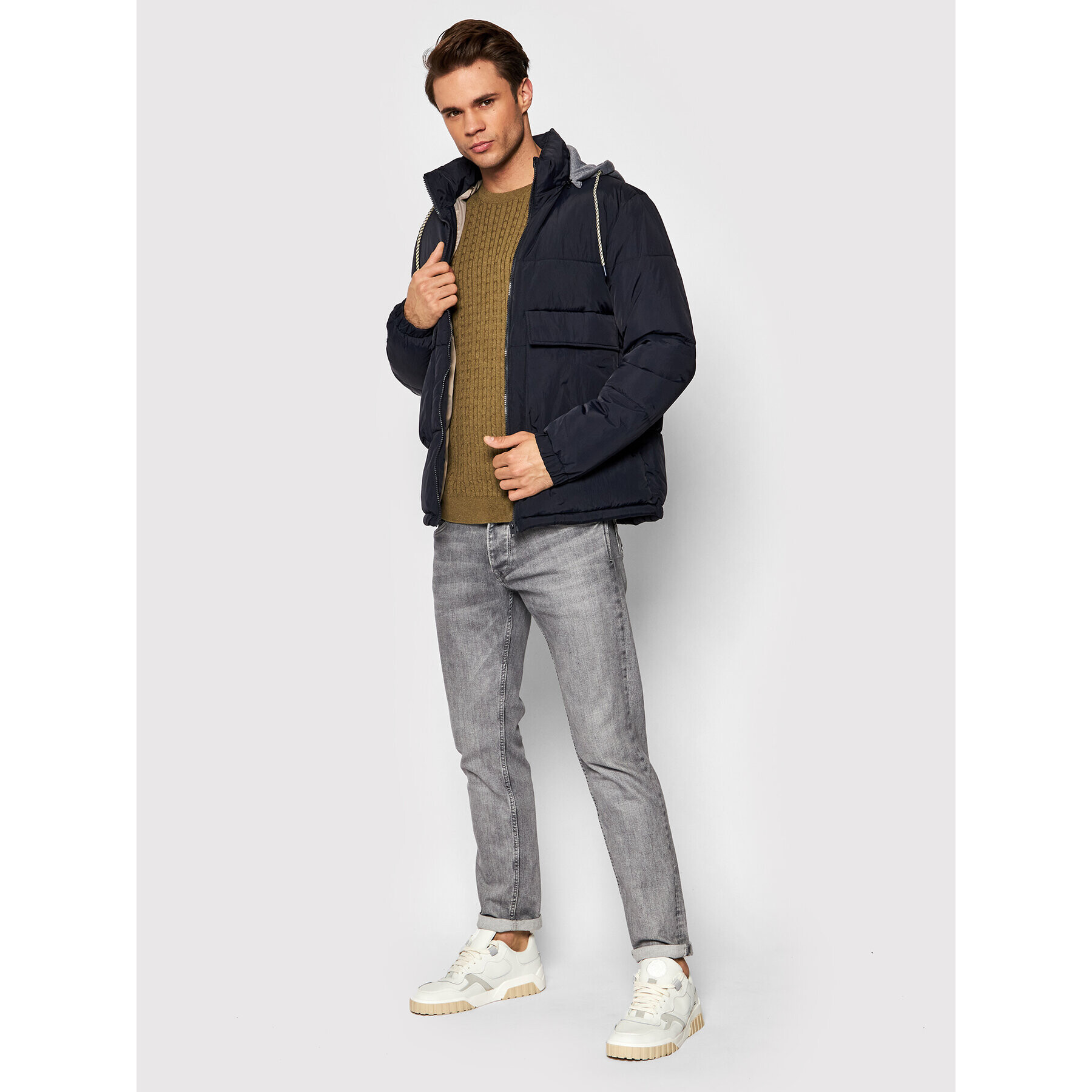 Jack&Jones Vatovaná bunda Bright 12198163 Tmavomodrá Regular Fit - Pepit.cz