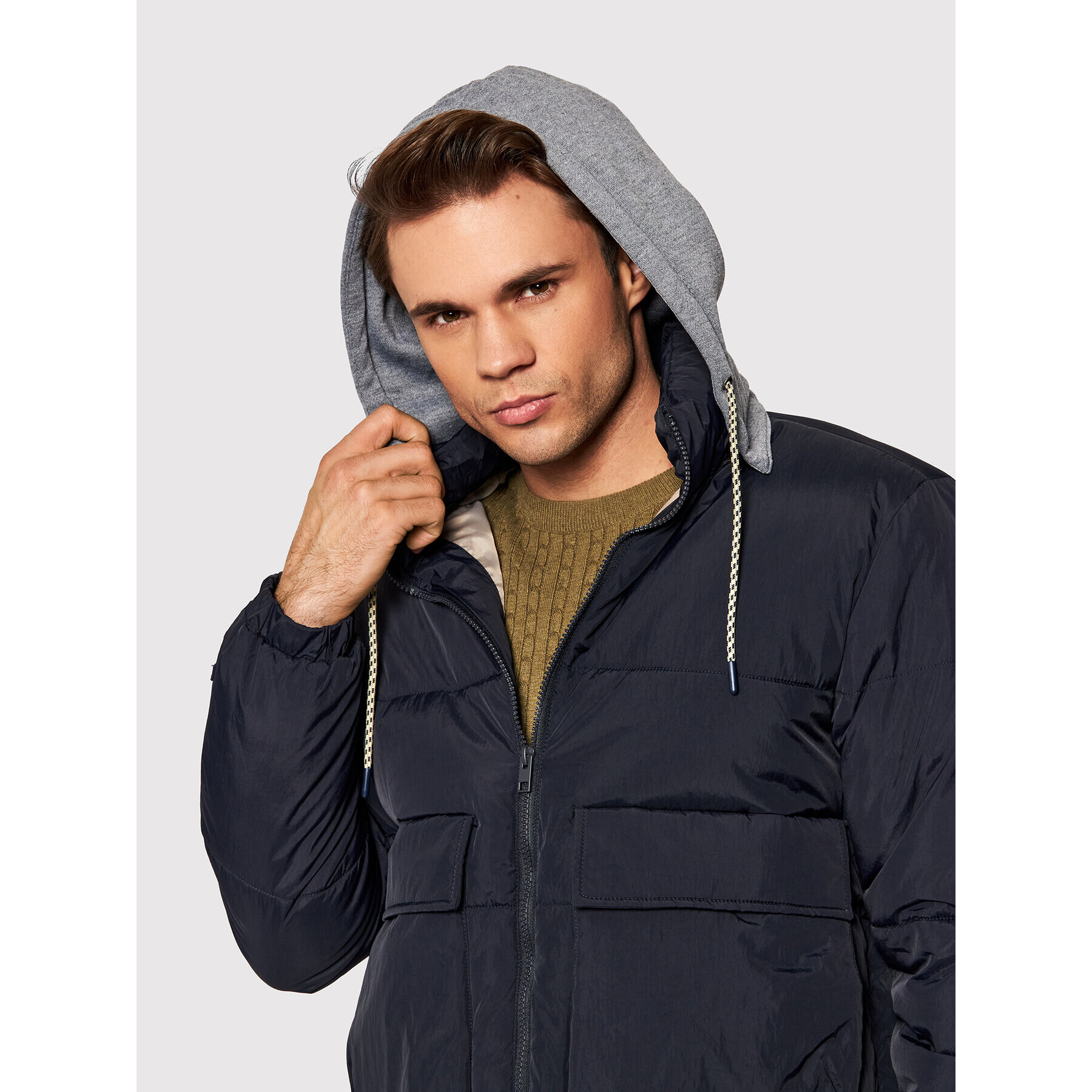 Jack&Jones Vatovaná bunda Bright 12198163 Tmavomodrá Regular Fit - Pepit.cz