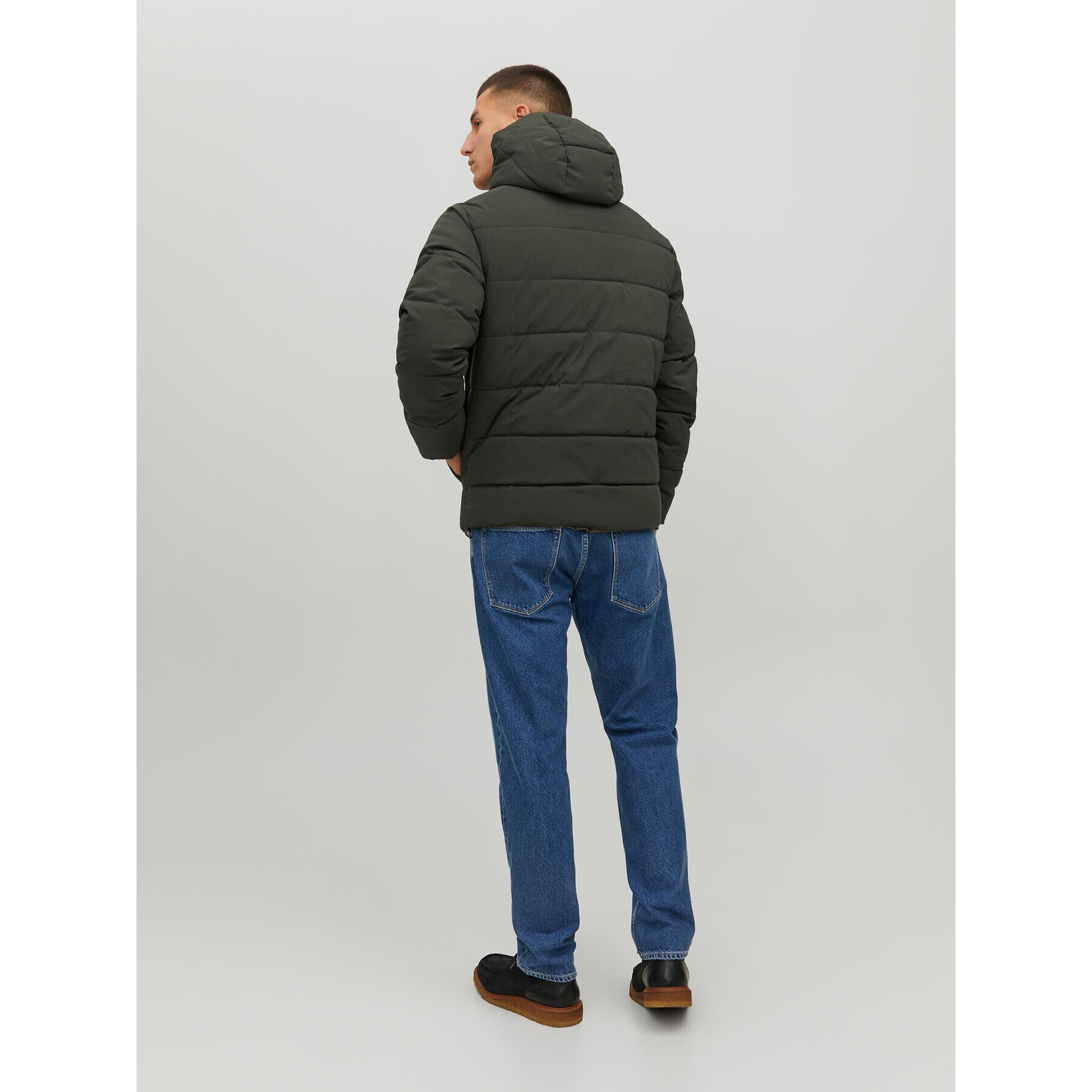 Jack&Jones Vatovaná bunda Clean 12215132 Zelená Regular Fit - Pepit.cz