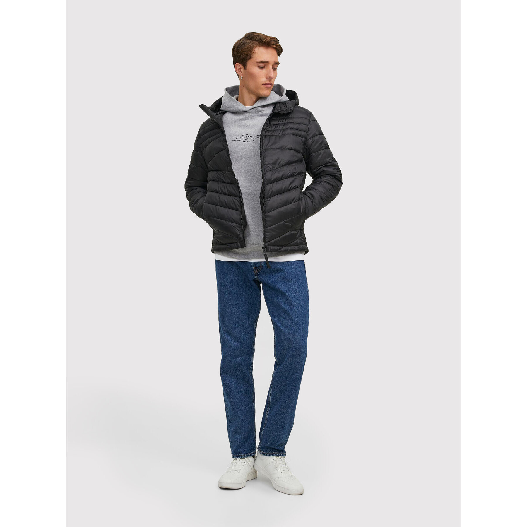 Jack&Jones Vatovaná bunda Hero 12211785 Černá Regular Fit - Pepit.cz