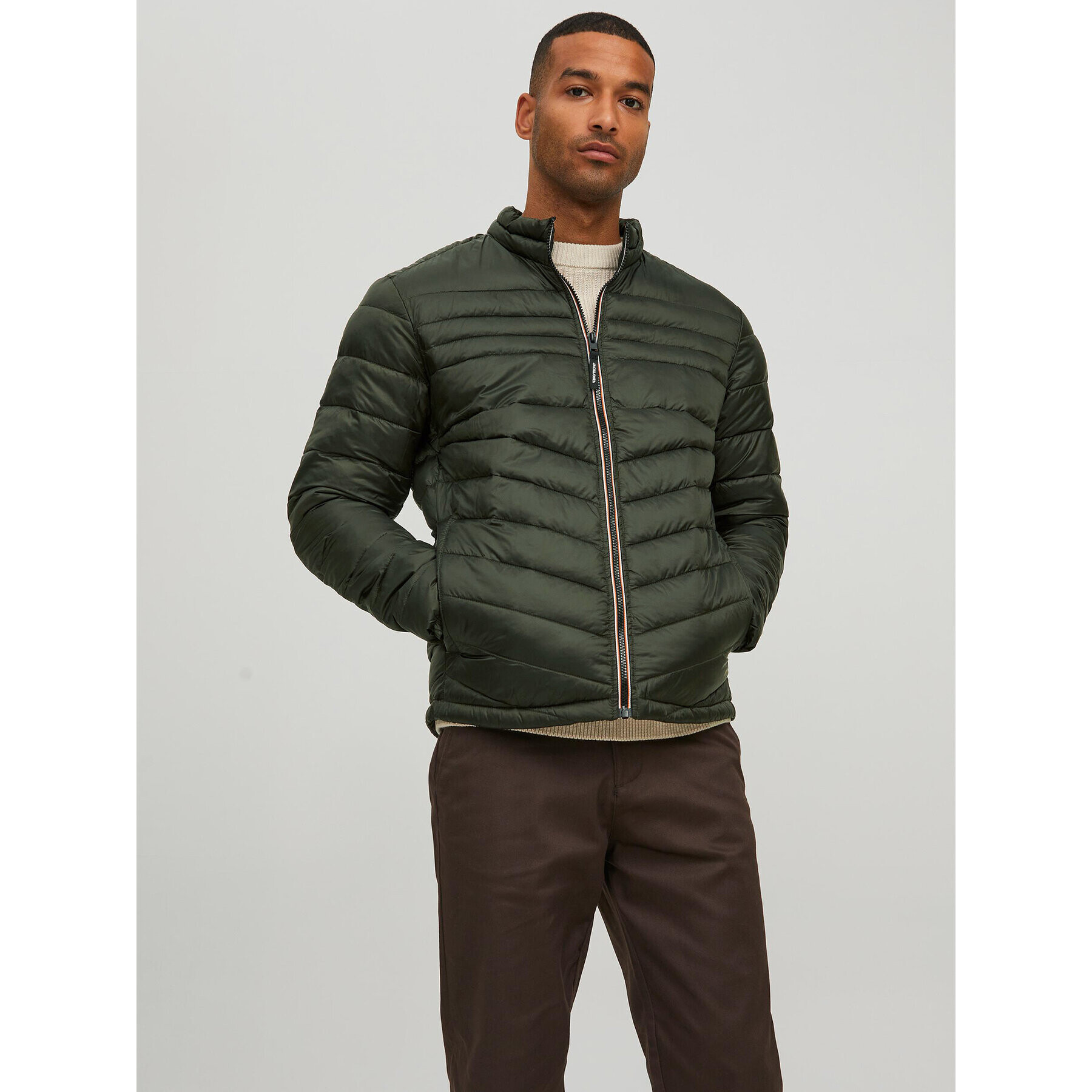 Jack&Jones Vatovaná bunda Hero 12211788 Zelená Regular Fit - Pepit.cz