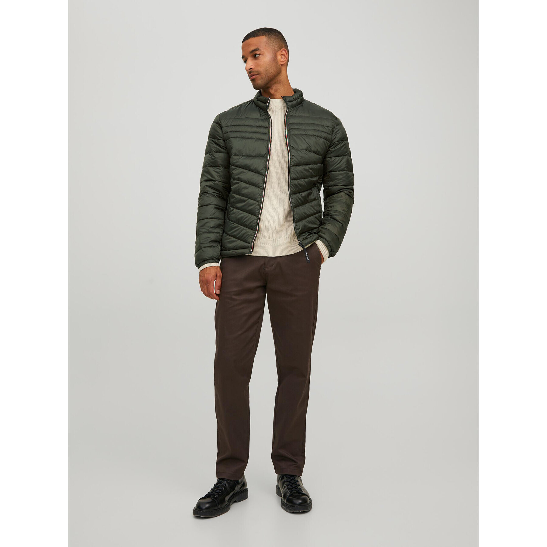 Jack&Jones Vatovaná bunda Hero 12211788 Zelená Regular Fit - Pepit.cz