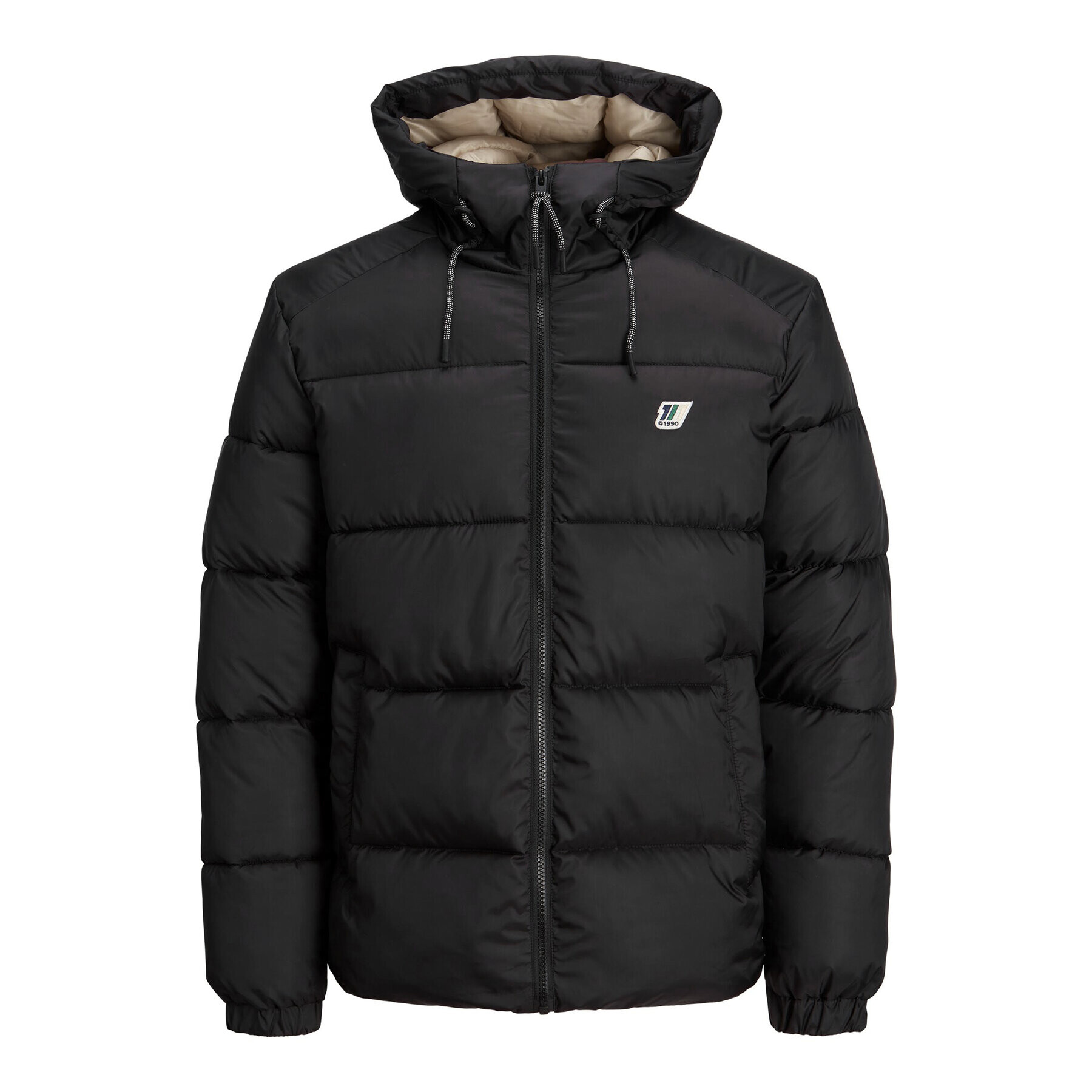 Jack&Jones Vatovaná bunda Jorslope 12215147 Černá Regular Fit - Pepit.cz