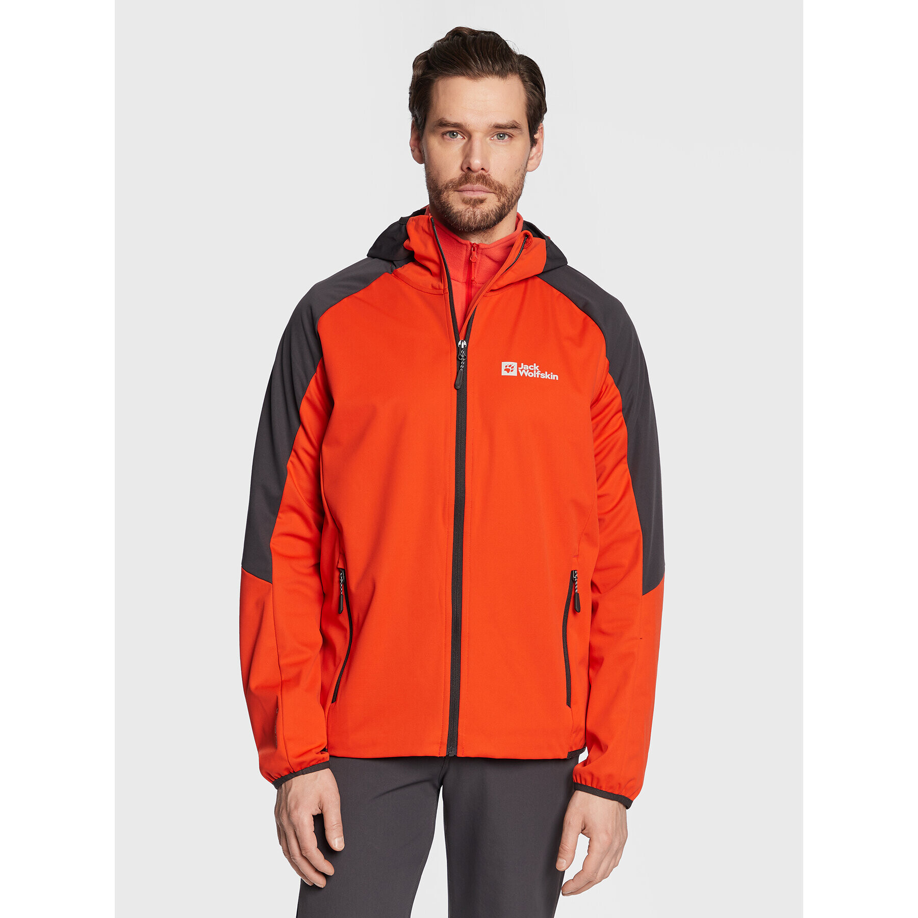 Jack Wolfskin Bunda pro přechodné období Feldberg 1306922 Červená Regular Fit - Pepit.cz