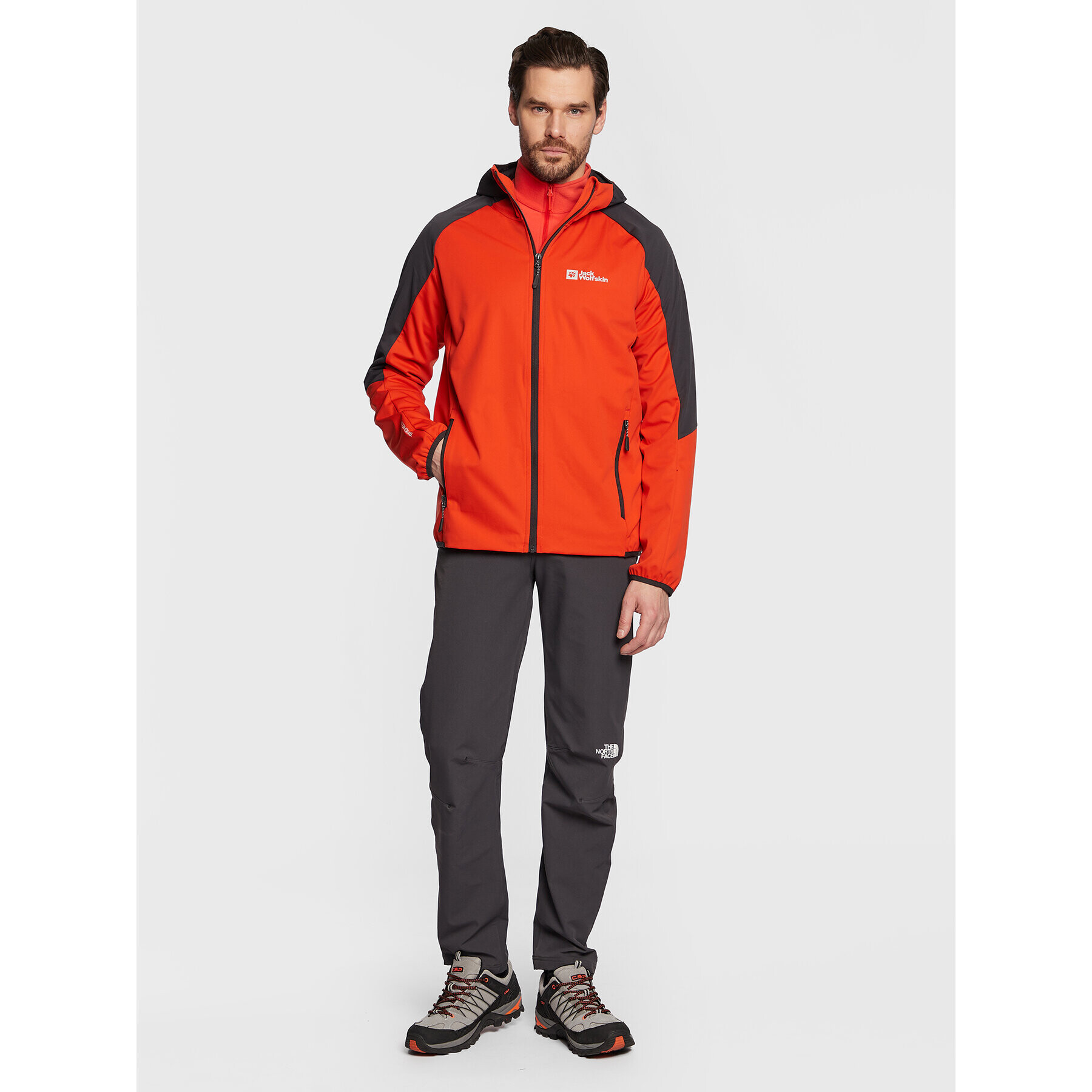 Jack Wolfskin Bunda pro přechodné období Feldberg 1306922 Červená Regular Fit - Pepit.cz