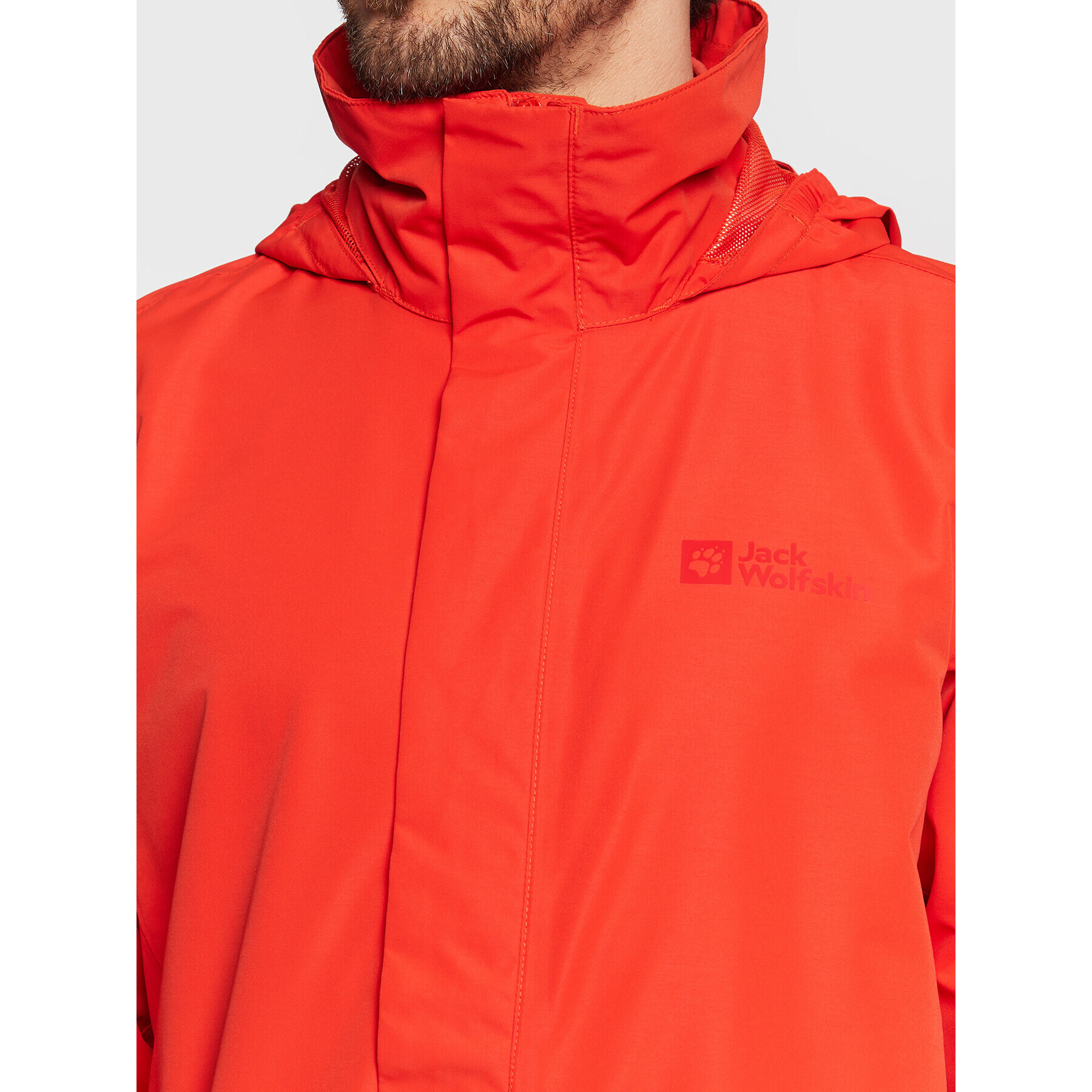 Jack Wolfskin Bunda pro přechodné období Stormy Point 1111142 Červená Regular Fit - Pepit.cz