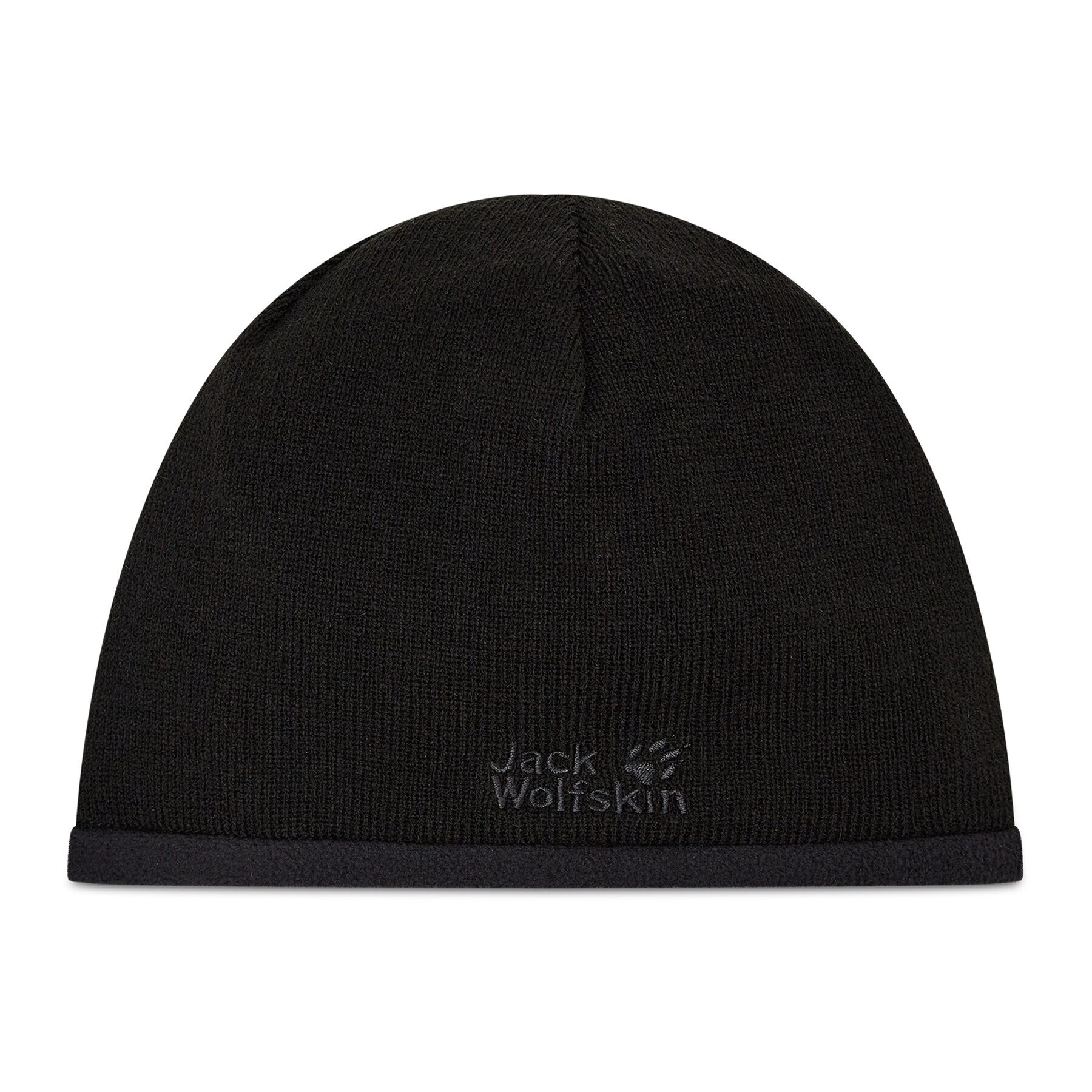 Jack Wolfskin Čepice Stormlock Logo Knit Cap 1910371-6000 Černá - Pepit.cz