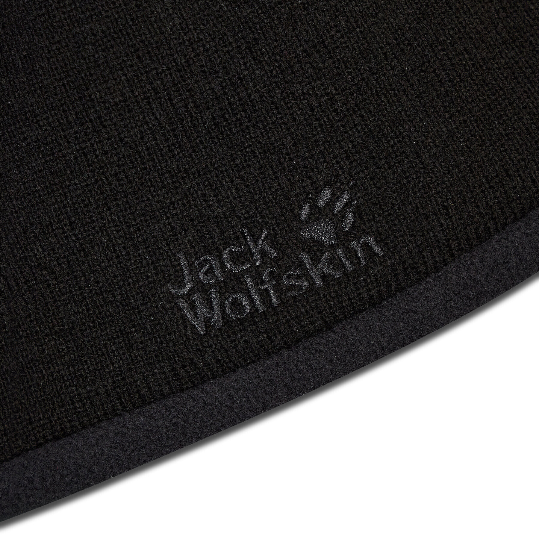 Jack Wolfskin Čepice Stormlock Logo Knit Cap 1910371-6000 Černá - Pepit.cz