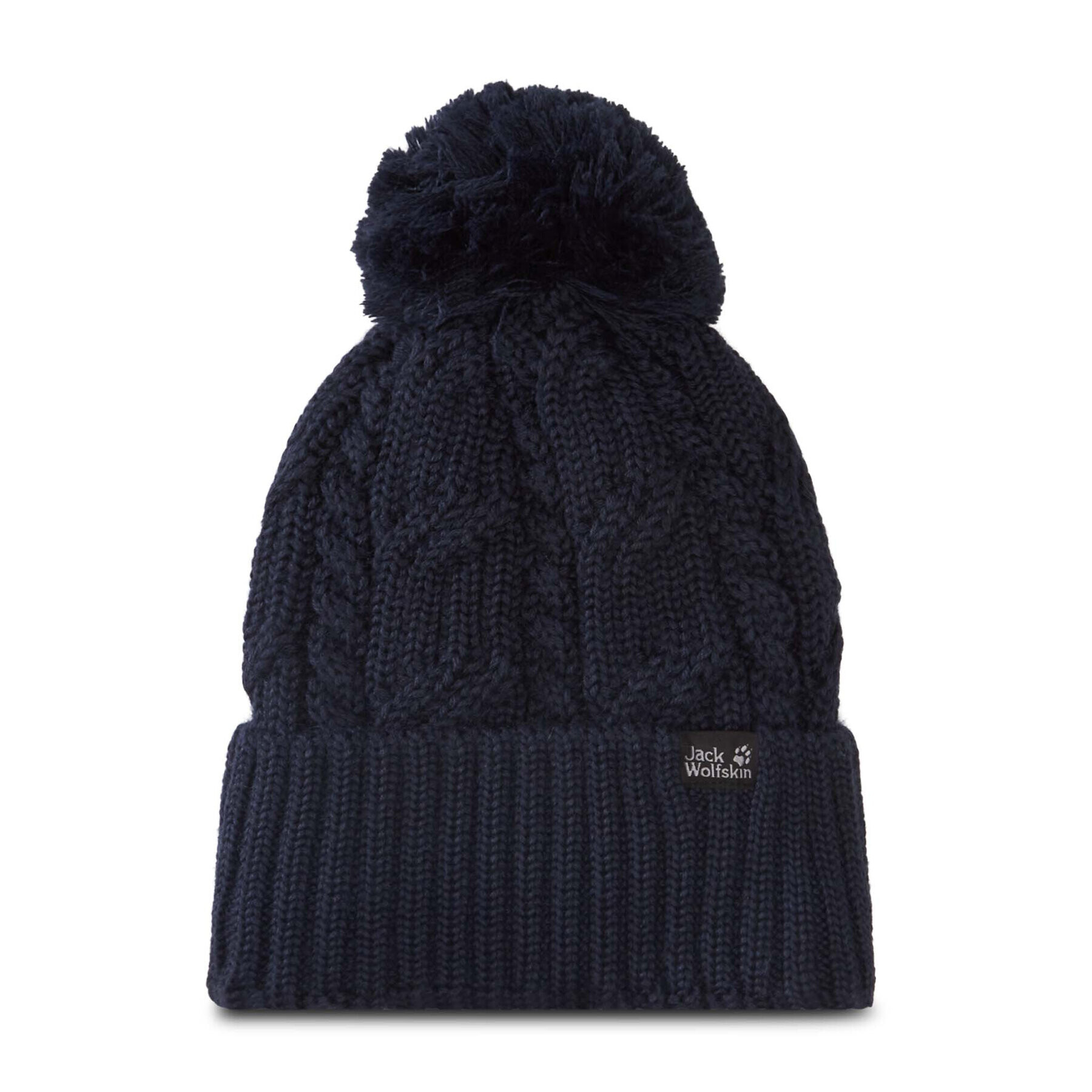 Jack Wolfskin Čepice Stormlock Pompon Beanie 1905091 Tmavomodrá - Pepit.cz