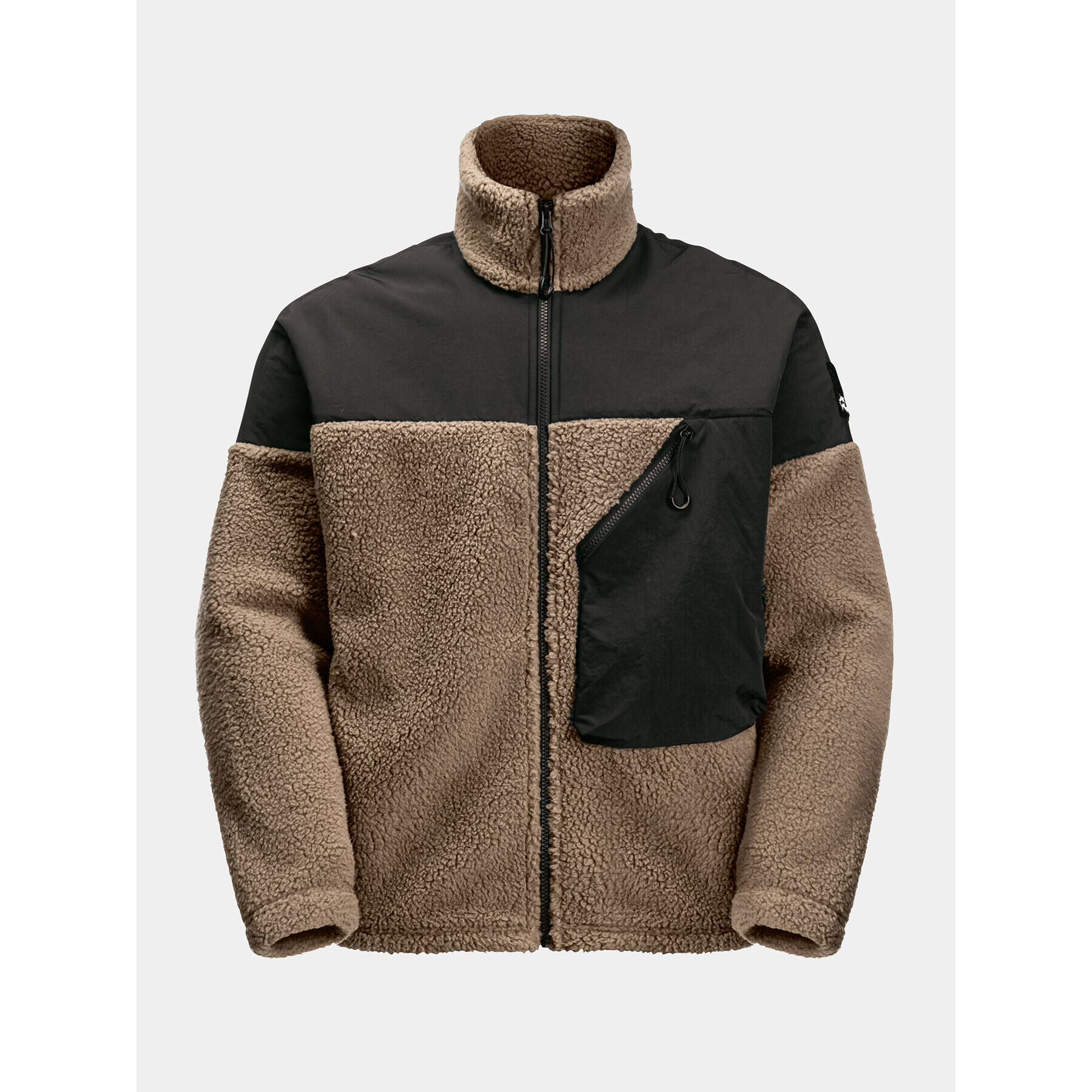 Jack Wolfskin Fleecová mikina Maarweg Jkt 1711241 Hnědá Regular Fit - Pepit.cz