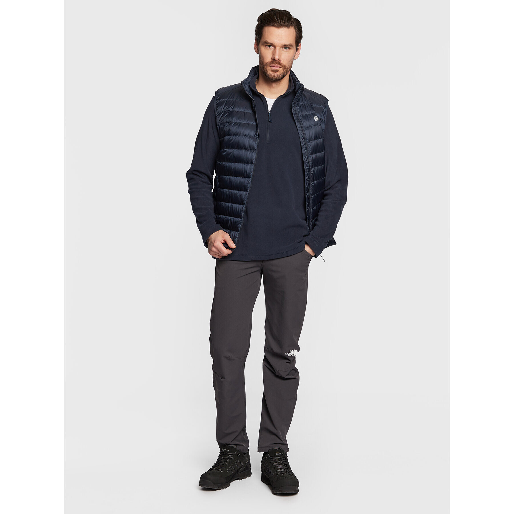 Jack Wolfskin Fleecová mikina Taunus 1709522 Tmavomodrá Regular Fit - Pepit.cz