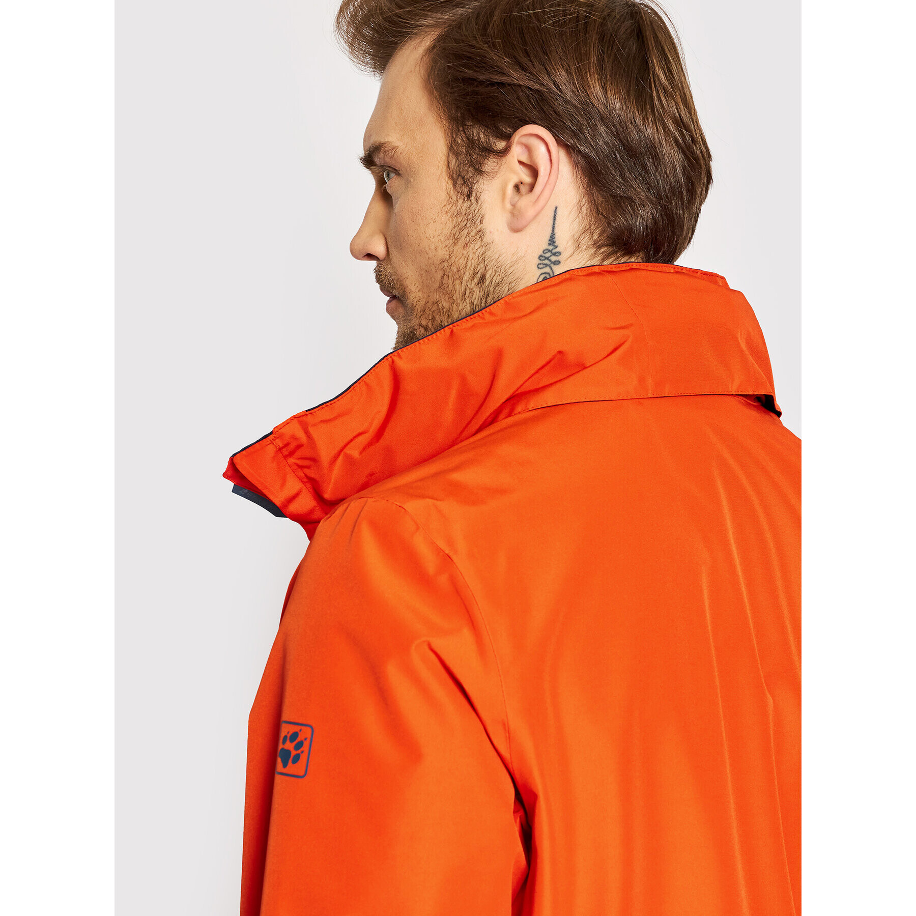 Jack Wolfskin Hardshellová bunda Stormy Point 1111141 Oranžová Regular Fit - Pepit.cz