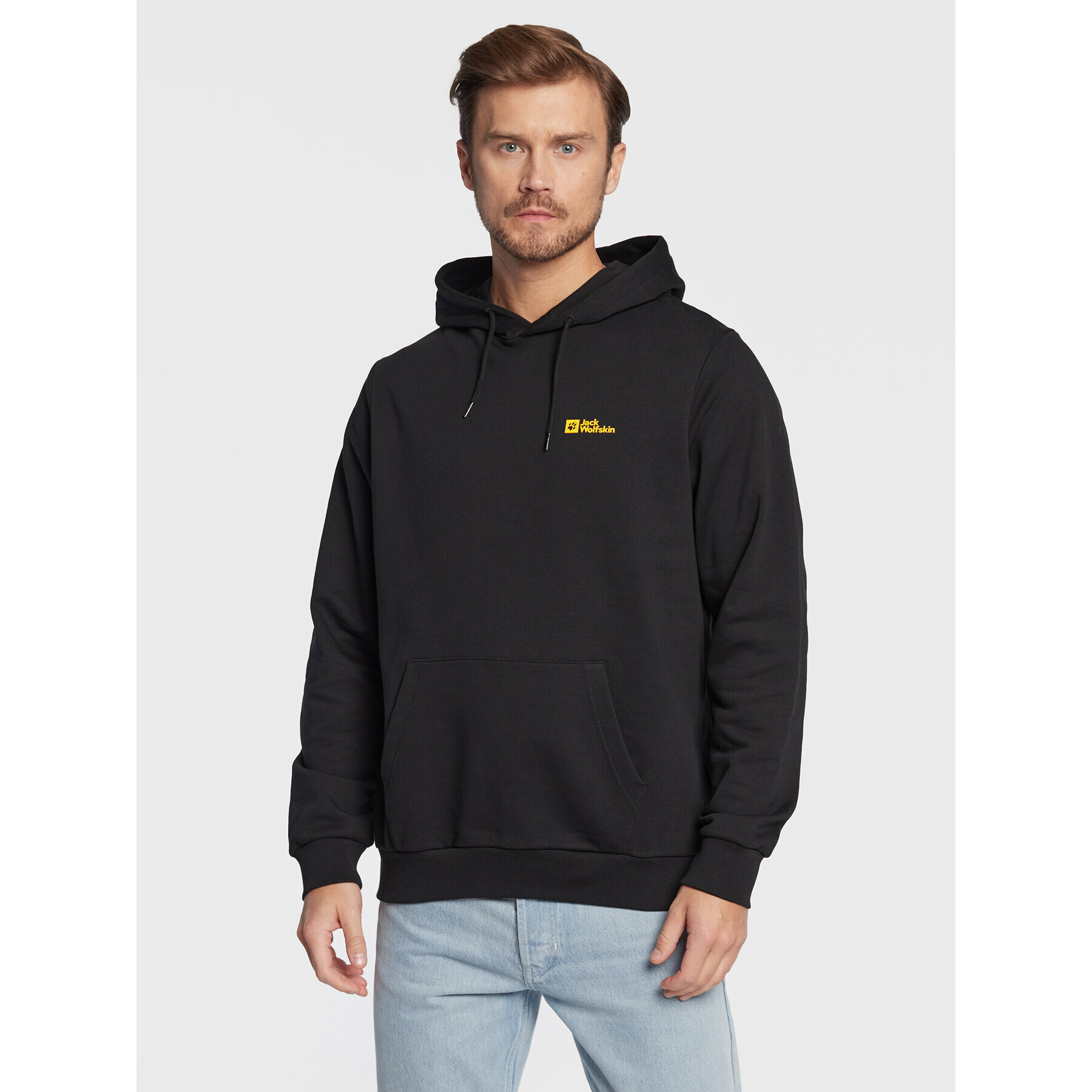 Jack Wolfskin Mikina Essential 1710222 Černá Regular Fit - Pepit.cz