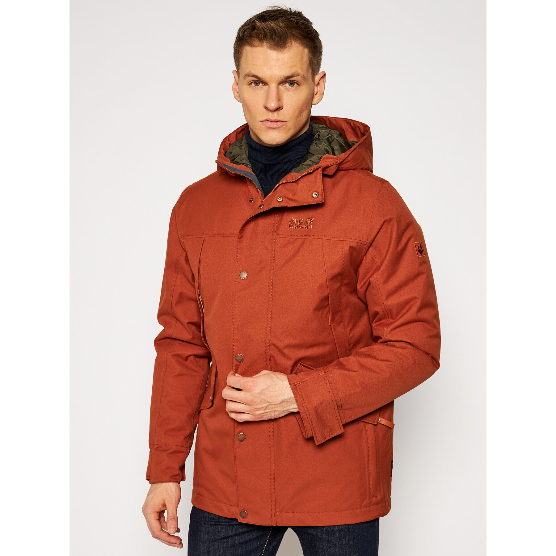 Jack Wolfskin Outdoorová bunda Clifton Hill 1113341 Oranžová Regular Fit - Pepit.cz