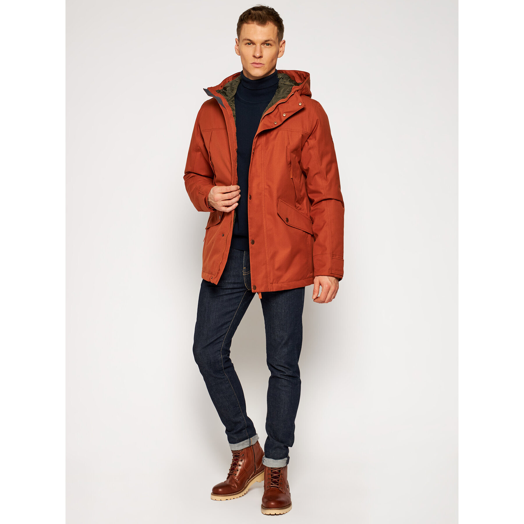 Jack Wolfskin Outdoorová bunda Clifton Hill 1113341 Oranžová Regular Fit - Pepit.cz