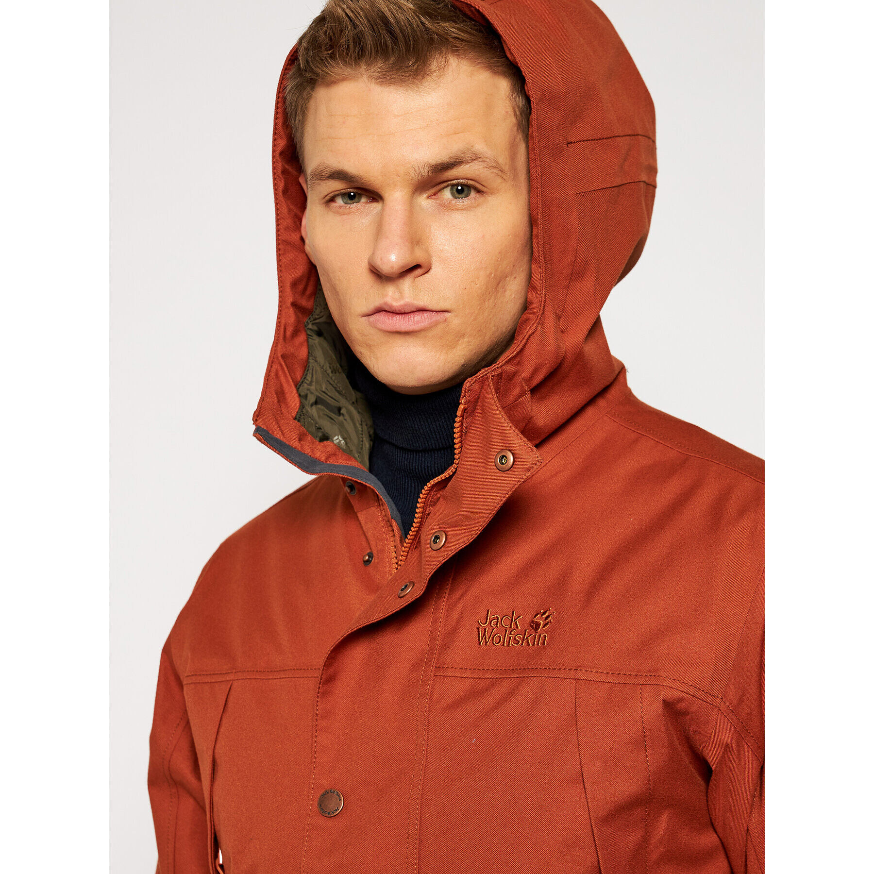 Jack Wolfskin Outdoorová bunda Clifton Hill 1113341 Oranžová Regular Fit - Pepit.cz