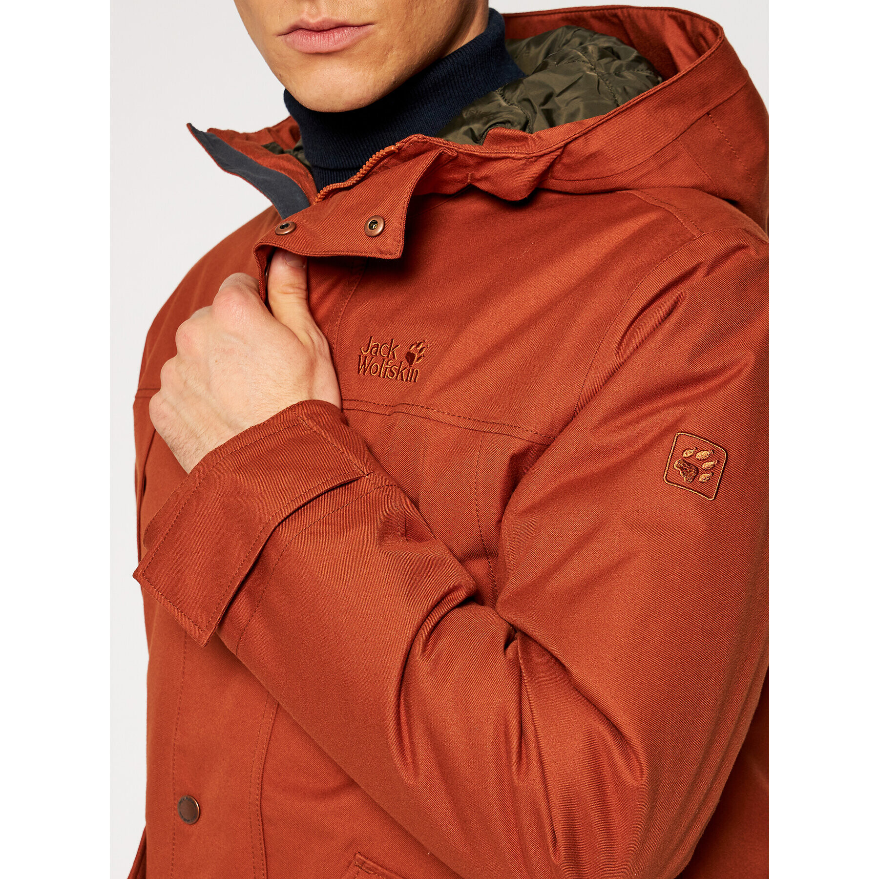 Jack Wolfskin Outdoorová bunda Clifton Hill 1113341 Oranžová Regular Fit - Pepit.cz