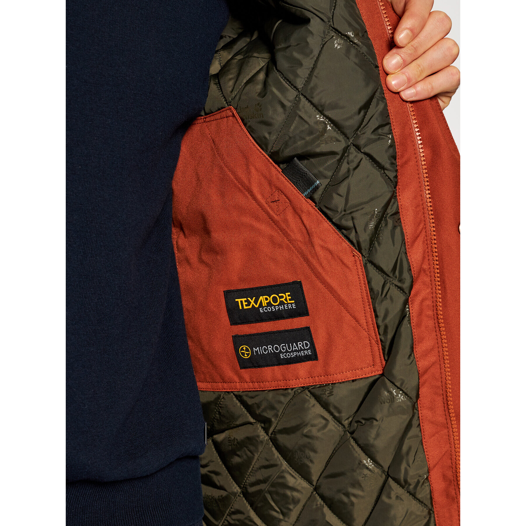 Jack Wolfskin Outdoorová bunda Clifton Hill 1113341 Oranžová Regular Fit - Pepit.cz