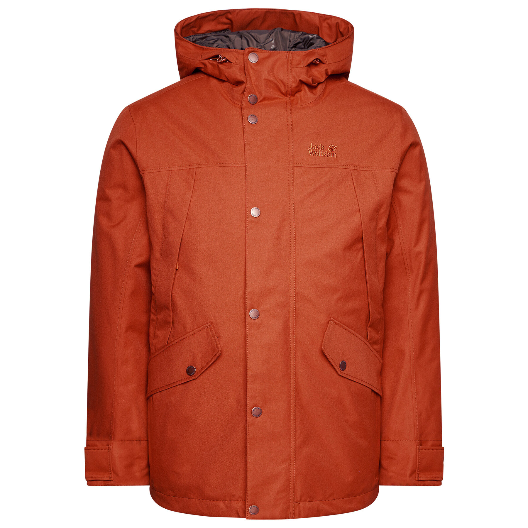 Jack Wolfskin Outdoorová bunda Clifton Hill 1113341 Oranžová Regular Fit - Pepit.cz