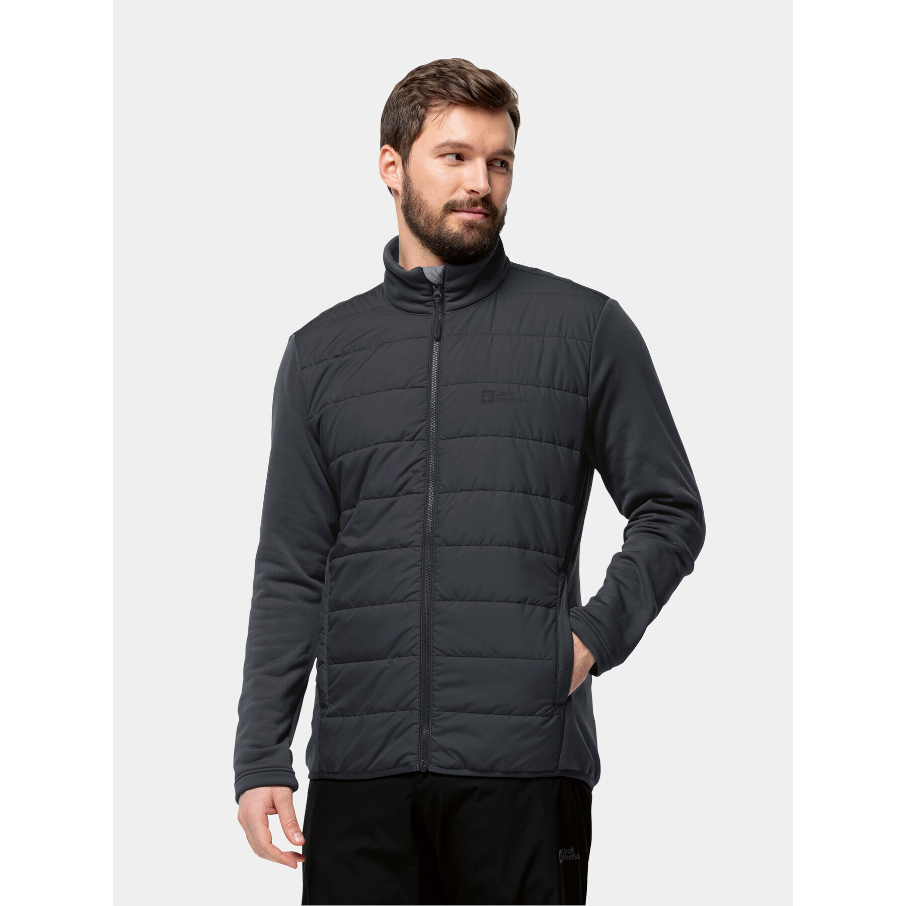 Jack Wolfskin Outdoorová bunda Glaabach 3In1 Jkt 1115291 Černá Regular Fit - Pepit.cz