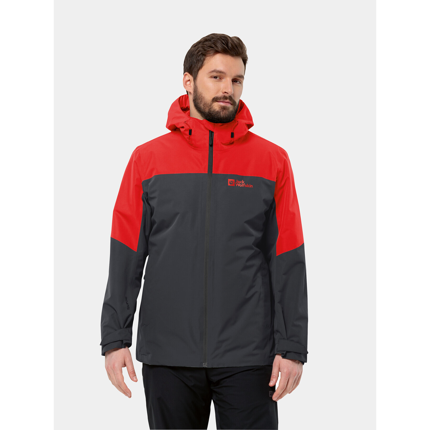 Jack Wolfskin Outdoorová bunda Glaabach 3In1 Jkt 1115291 Červená Regular Fit - Pepit.cz