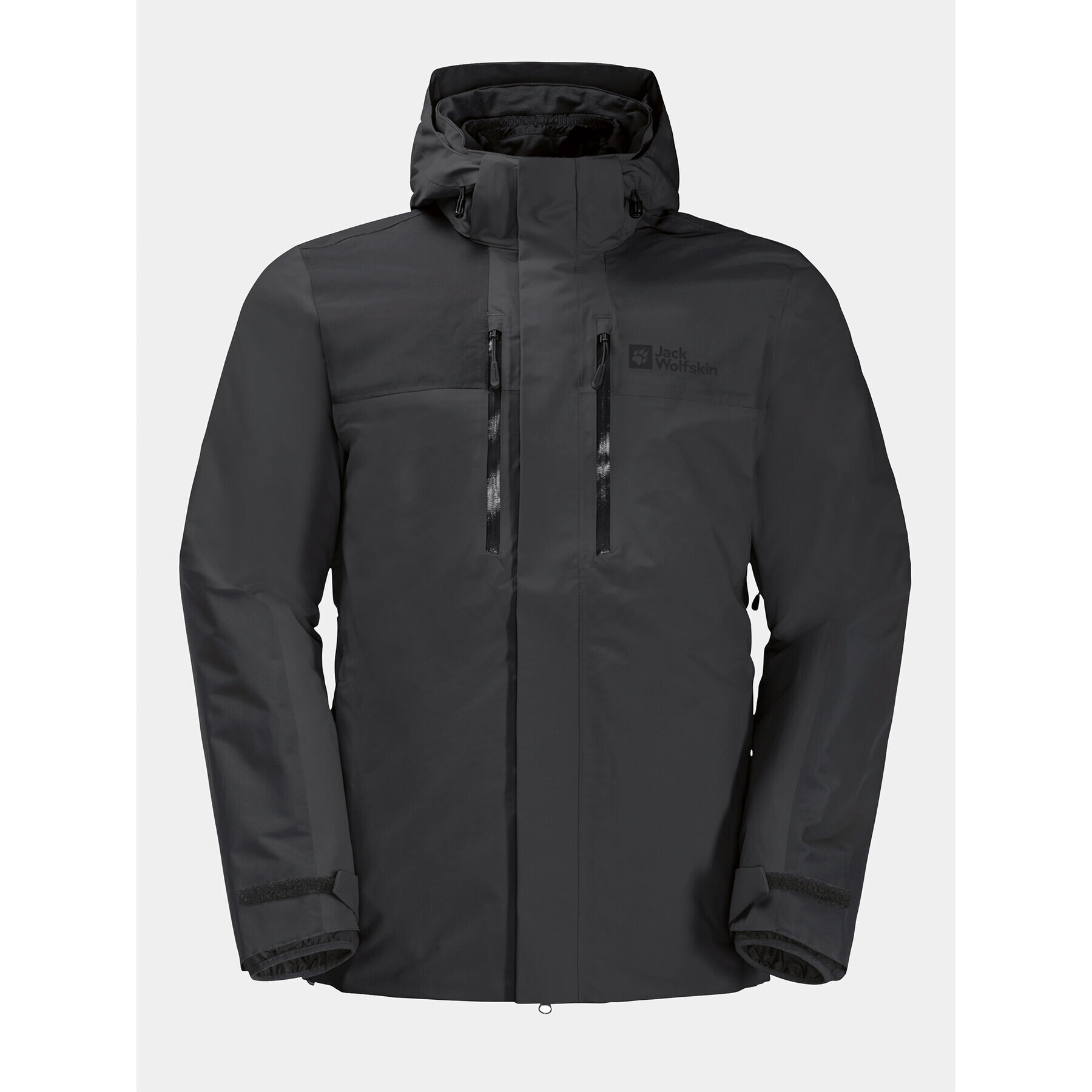 Jack Wolfskin Outdoorová bunda Jasper 3In1 Jkt 1115261 Černá Regular Fit - Pepit.cz