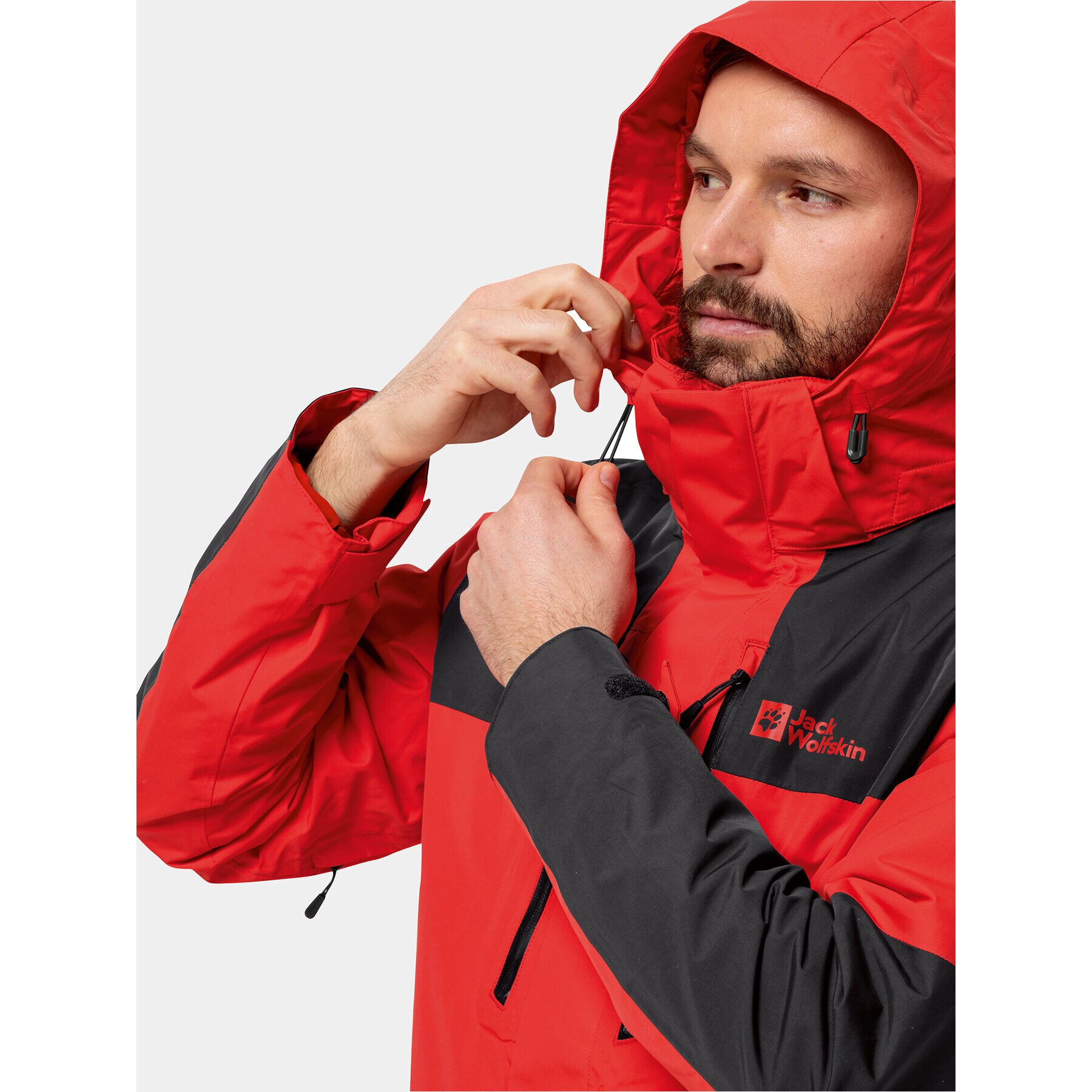 Jack Wolfskin Outdoorová bunda Jasper 3In1 Jkt 1115261 Červená Regular Fit - Pepit.cz