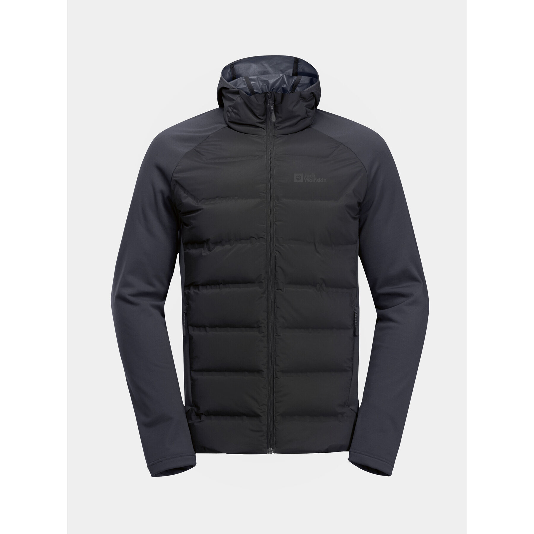 Jack Wolfskin Outdoorová bunda Tasman Down Hybrid 1711411 Černá Regular Fit - Pepit.cz