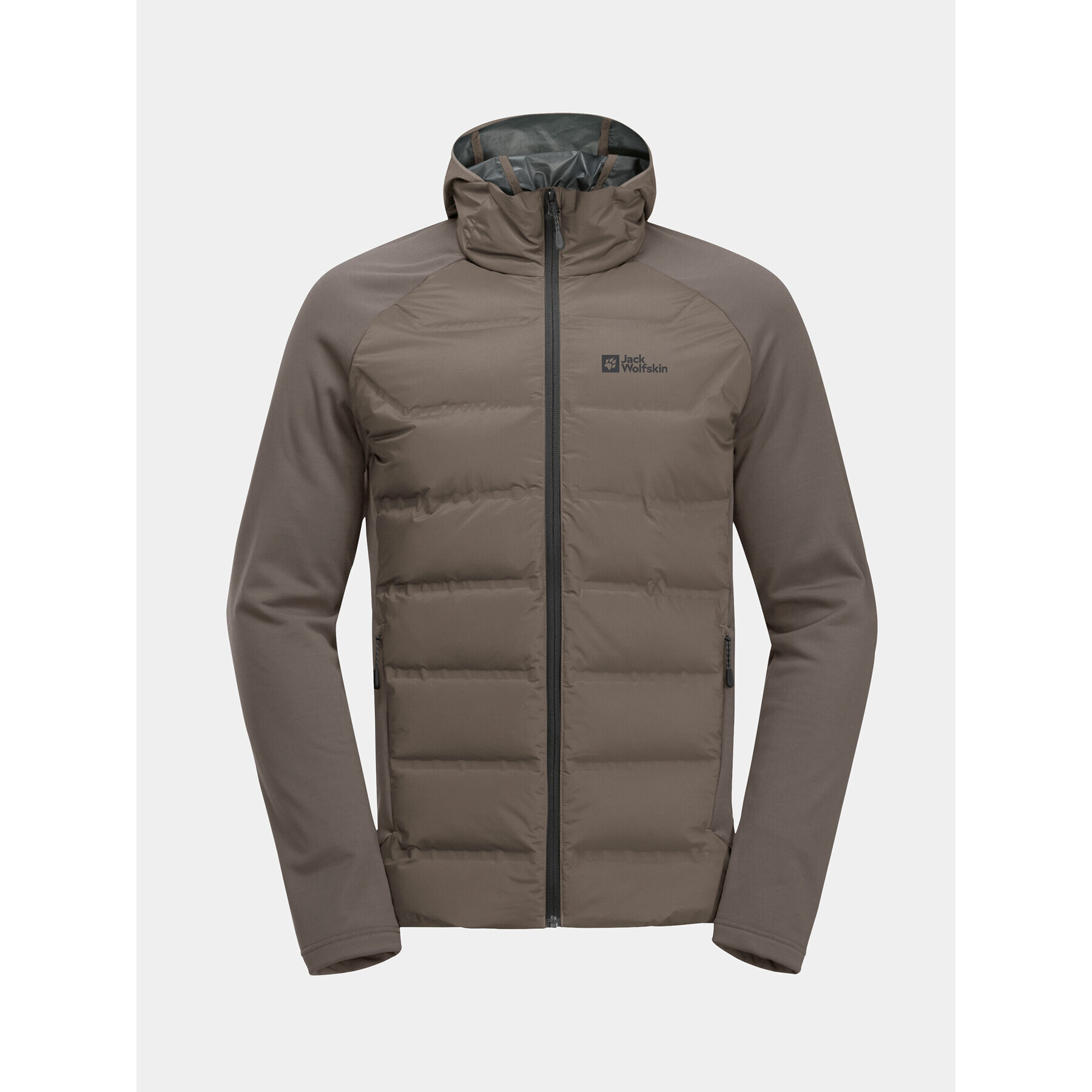 Jack Wolfskin Outdoorová bunda Tasman Down Hybrid 1711411 Hnědá Regular Fit - Pepit.cz